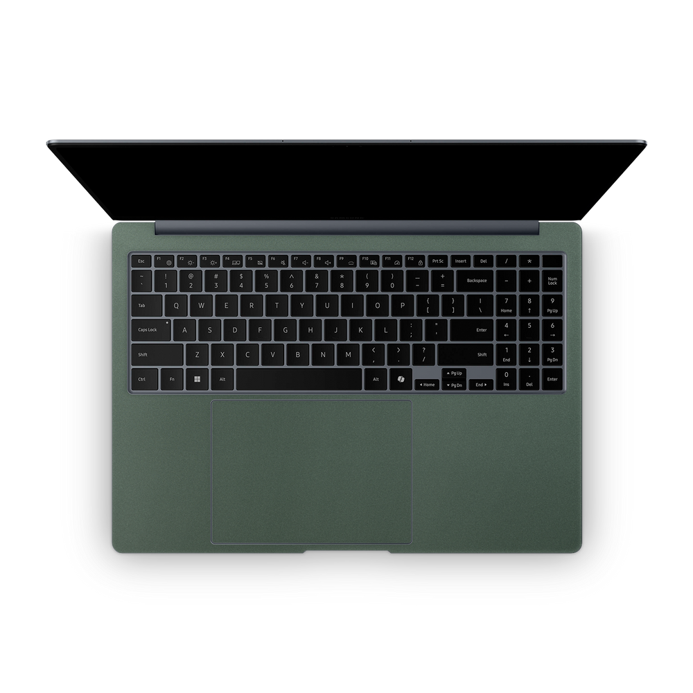 Samsung Galaxy Book3 Ultra 2023 Professional Interior Matte Green Metallic Skin Wrap Cover