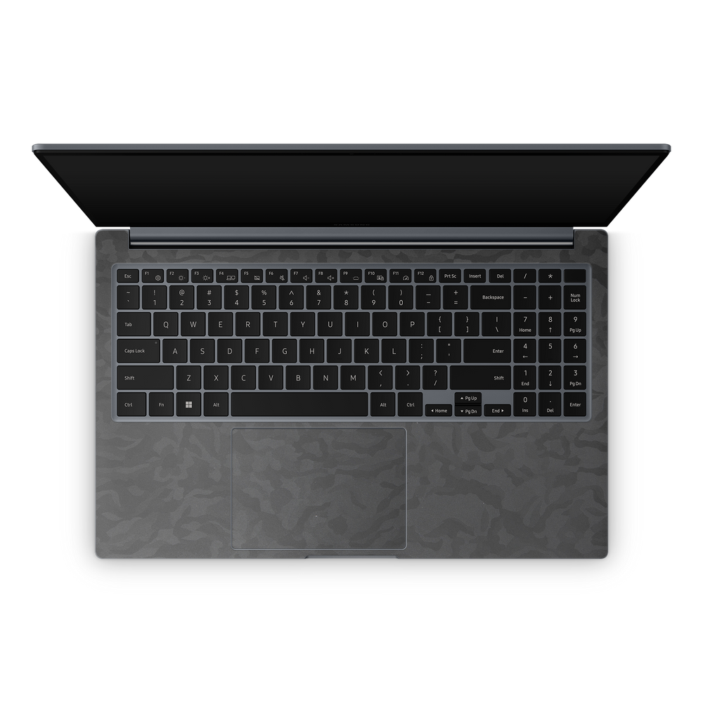 Samsung Galaxy Book4 15 Professional Interior Black Camo Skin Wrap Cover