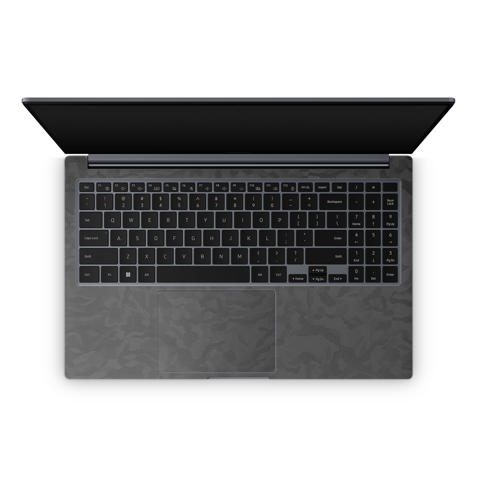 Samsung Galaxy Book4 15 Professional Interior Black Camo Skin Wrap Cover