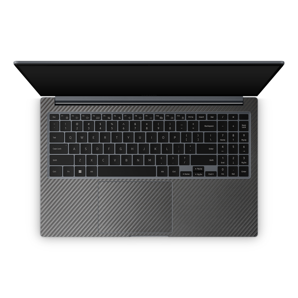 Samsung Galaxy Book4 15 Professional Interior Black Carbon Fiber Skin Wrap Cover