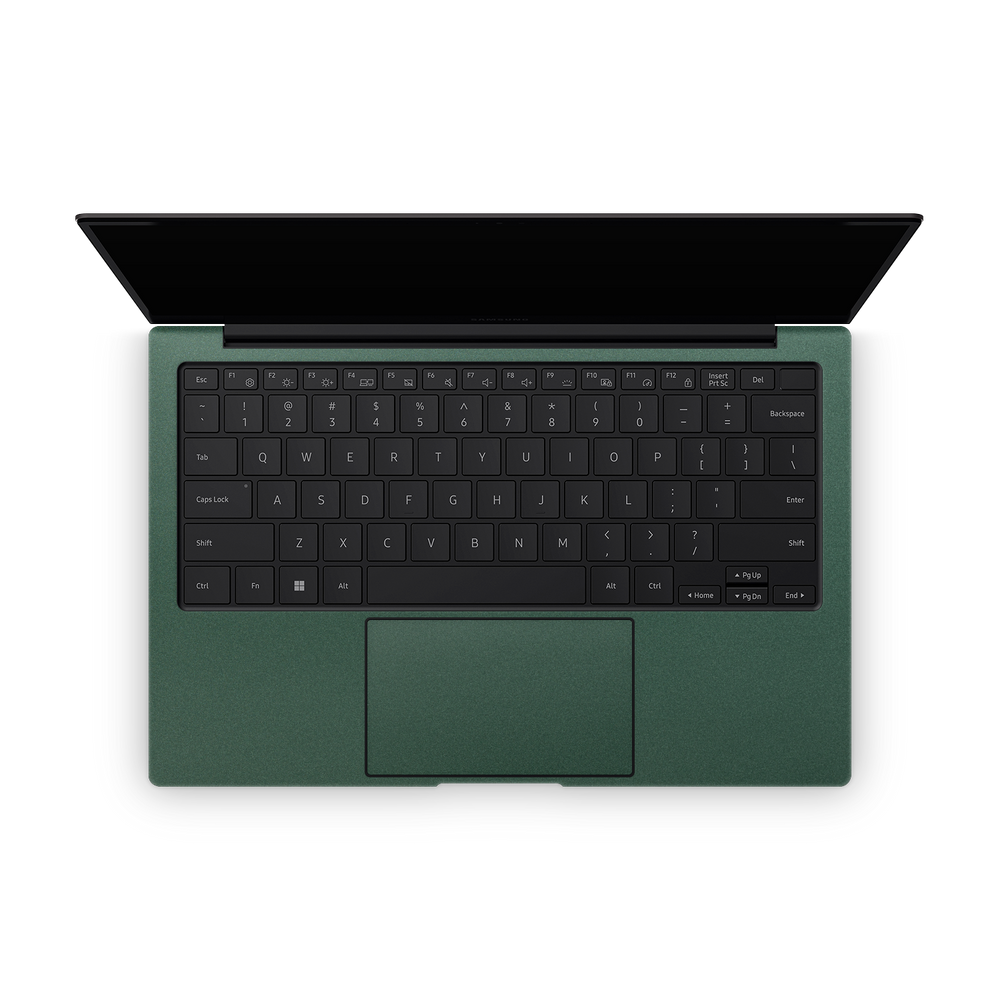 Samsung Galaxy Book4 Edge 14" 2024 Premium Interior Matte Green Metallic Skin Wrap Cover