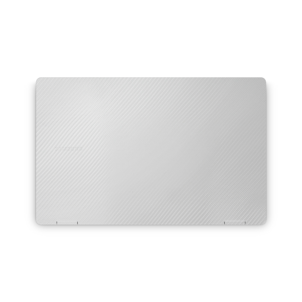 Samsung Galaxy Book4 Professional 16 360 Essentials Professional White Carbon Fiber Skin Wrap Cover