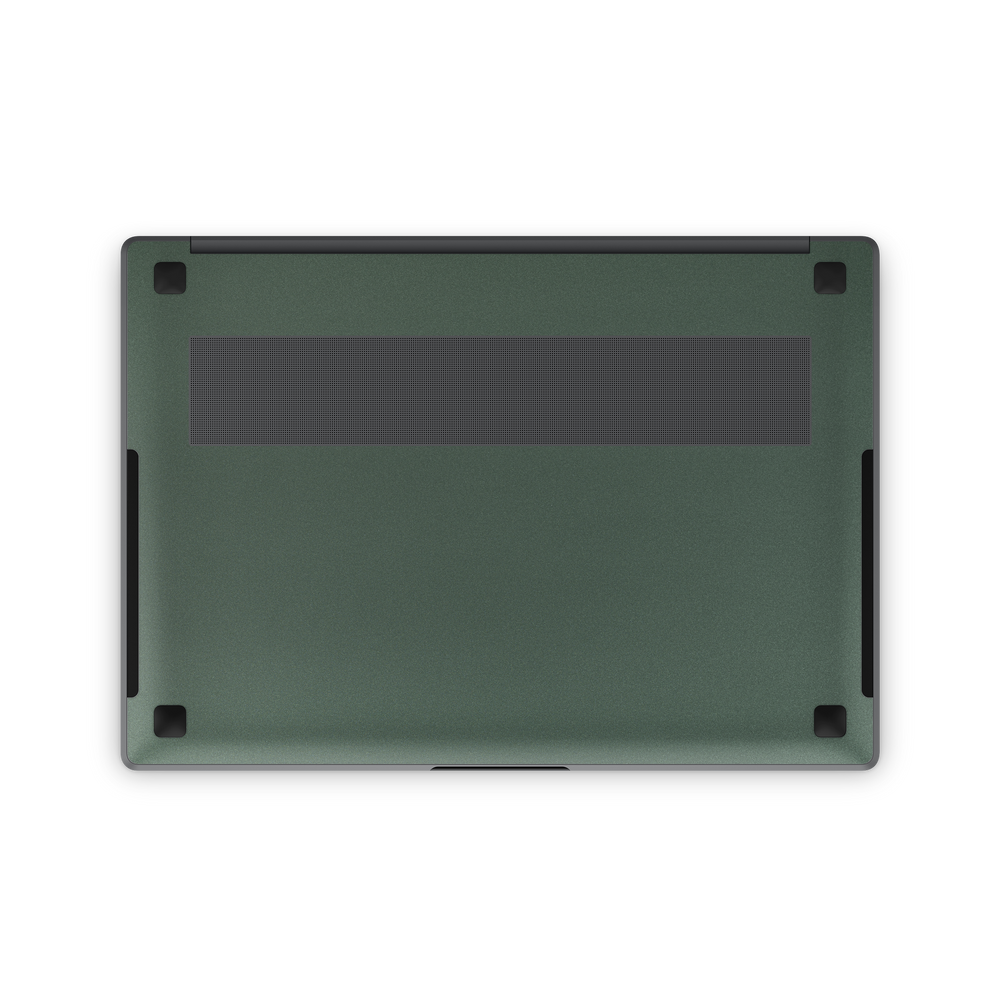 Samsung Galaxy Book4 Pro 16" 360 2024 Professional Bottom Matte Green Metallic Skin Wrap Cover