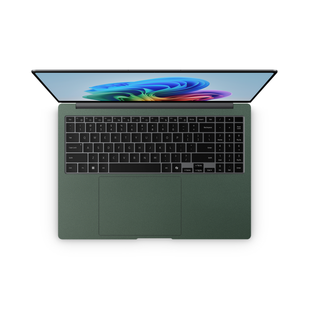 Samsung Galaxy Book5 Pro 16" 2025 Professional Interior Matte Green Metallic Skin Wrap Cover