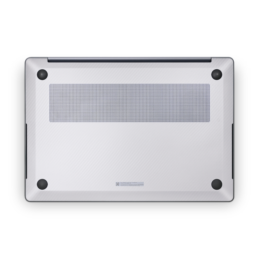 Samsung Galaxy Book6 Ultra 2026 Ultimate Bottom White Carbon Fiber Skin Wrap Cover
