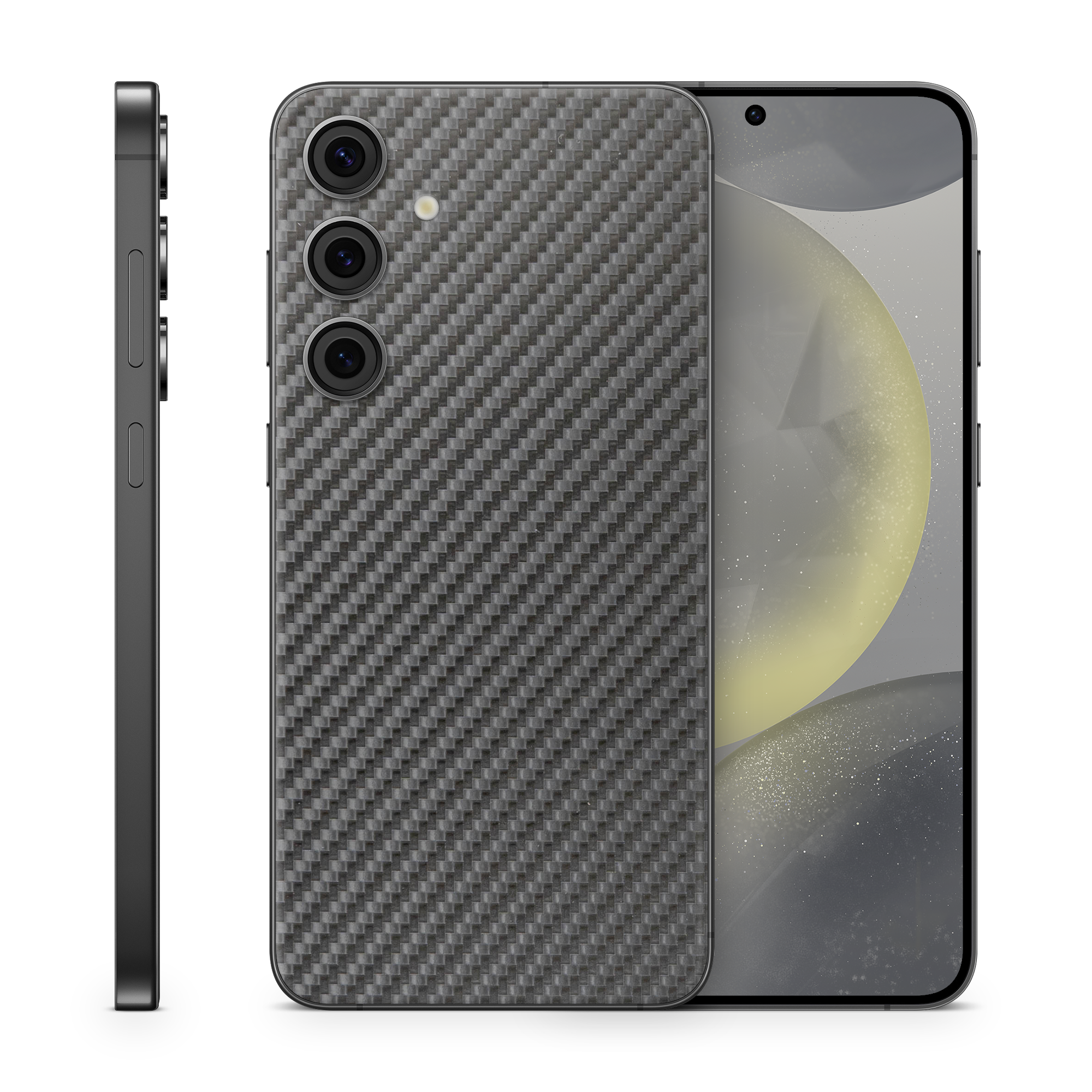 Samsung Galaxy S23 Plus Essentials Black Carbon Fiber Skin Wrap Cover