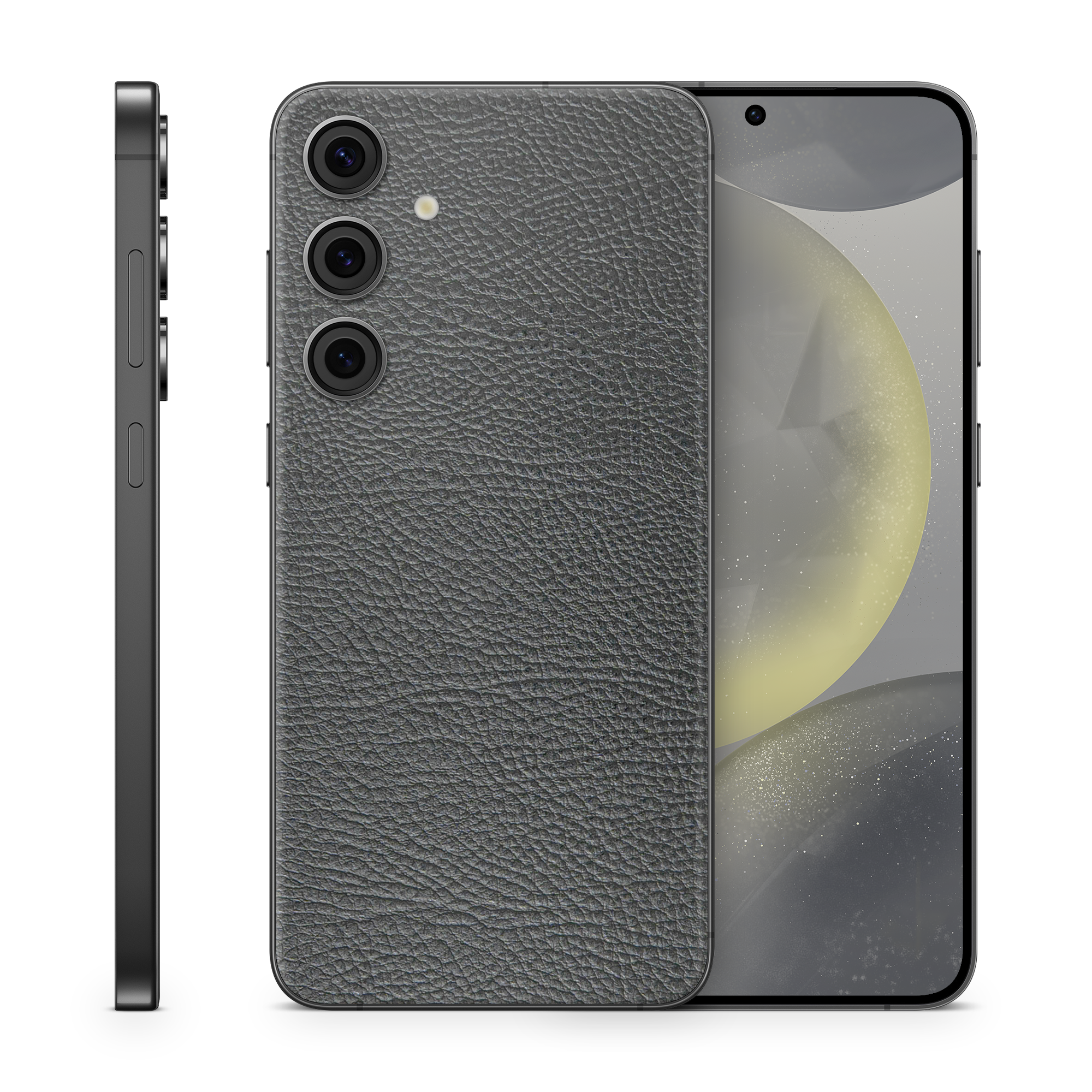 Samsung Galaxy S23 Plus Essentials Black Leather Skin Wrap Cover