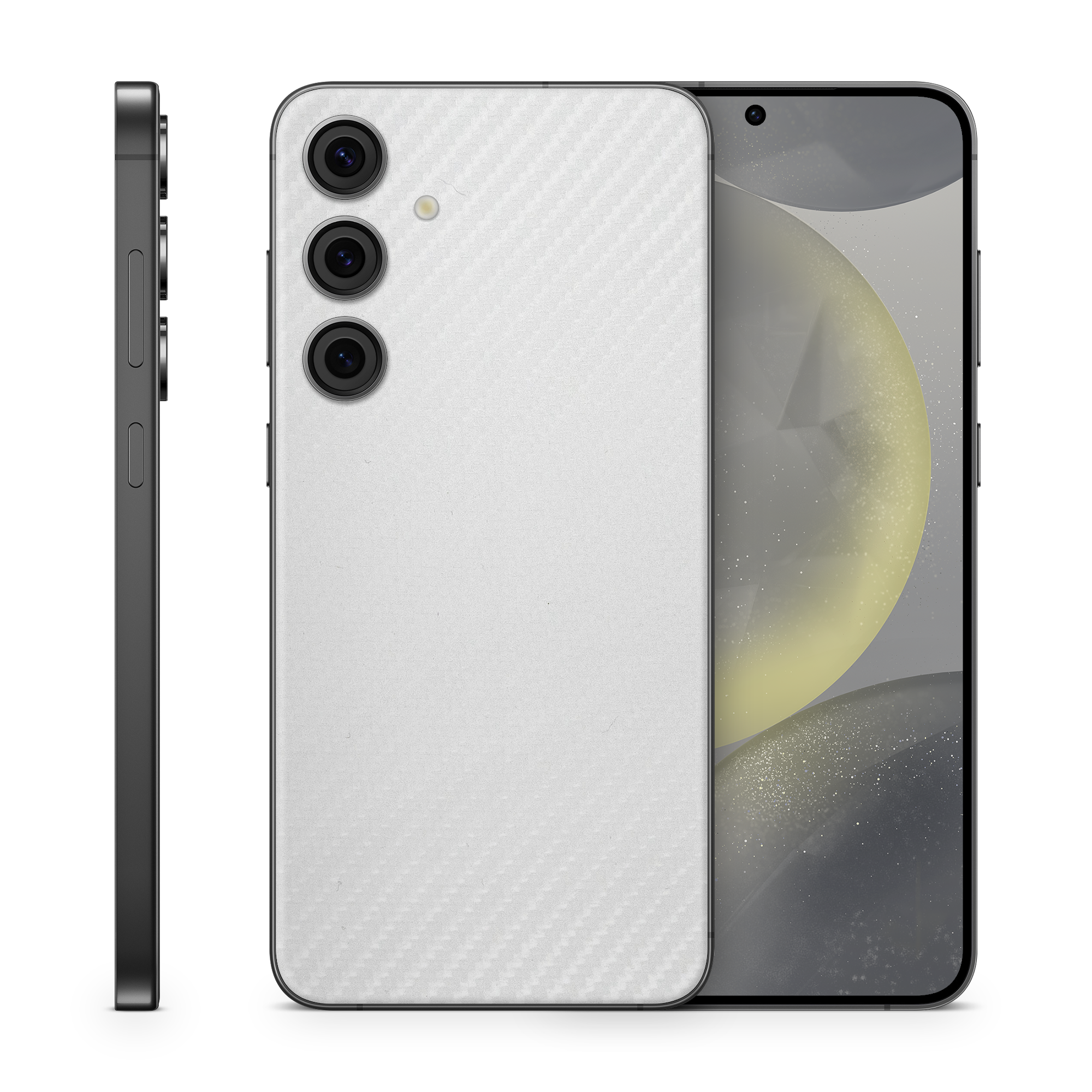 Samsung Galaxy S23 Plus Essentials White Carbon Fiber Skin Wrap Cover
