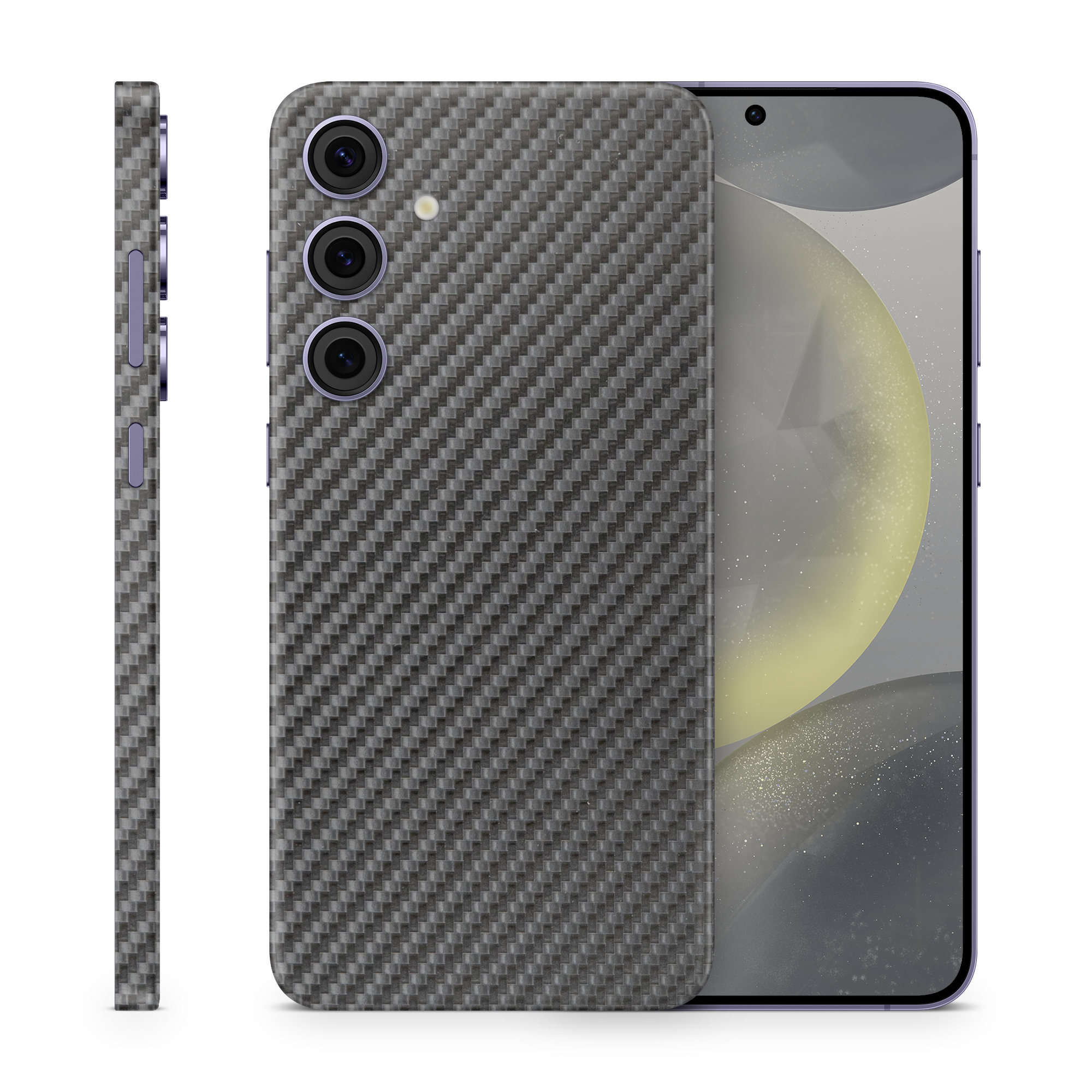 Samsung Galaxy S23 Plus Professional Black Carbon Fiber Skin Wrap Cover