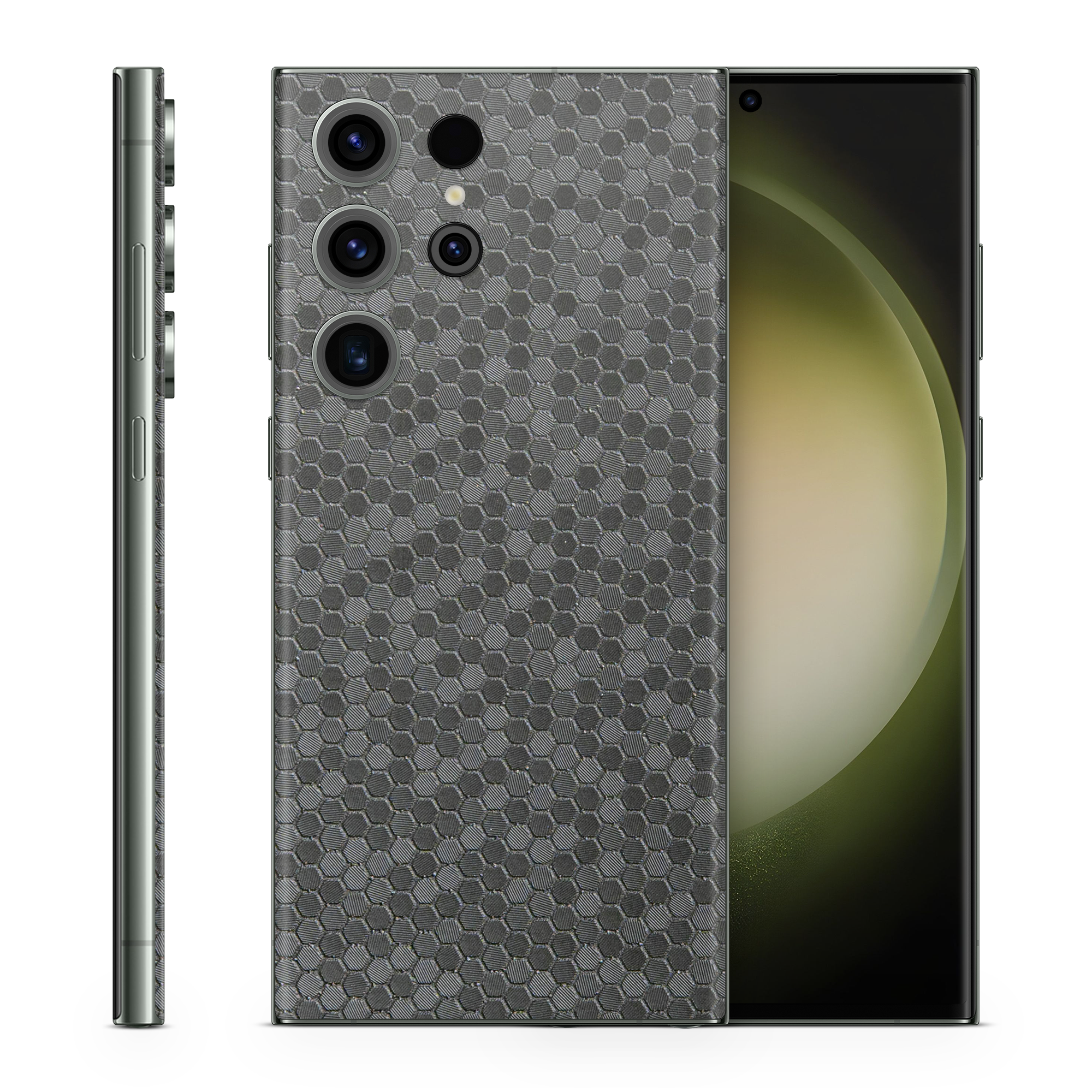 Samsung Galaxy S23 Ultra Essentials Black Honeycomb Skin Wrap Cover
