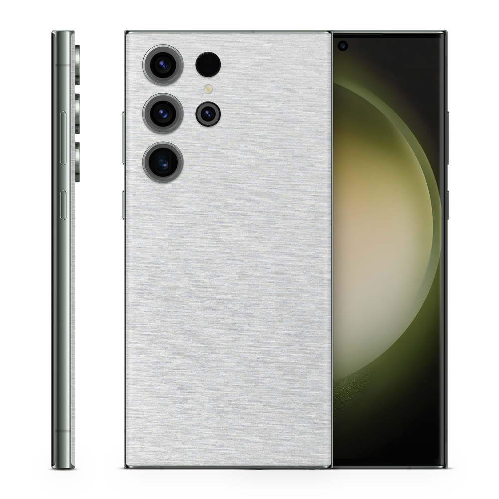 Samsung Galaxy S23 Ultra Essentials Brushed Aluminum Skin Wrap Cover