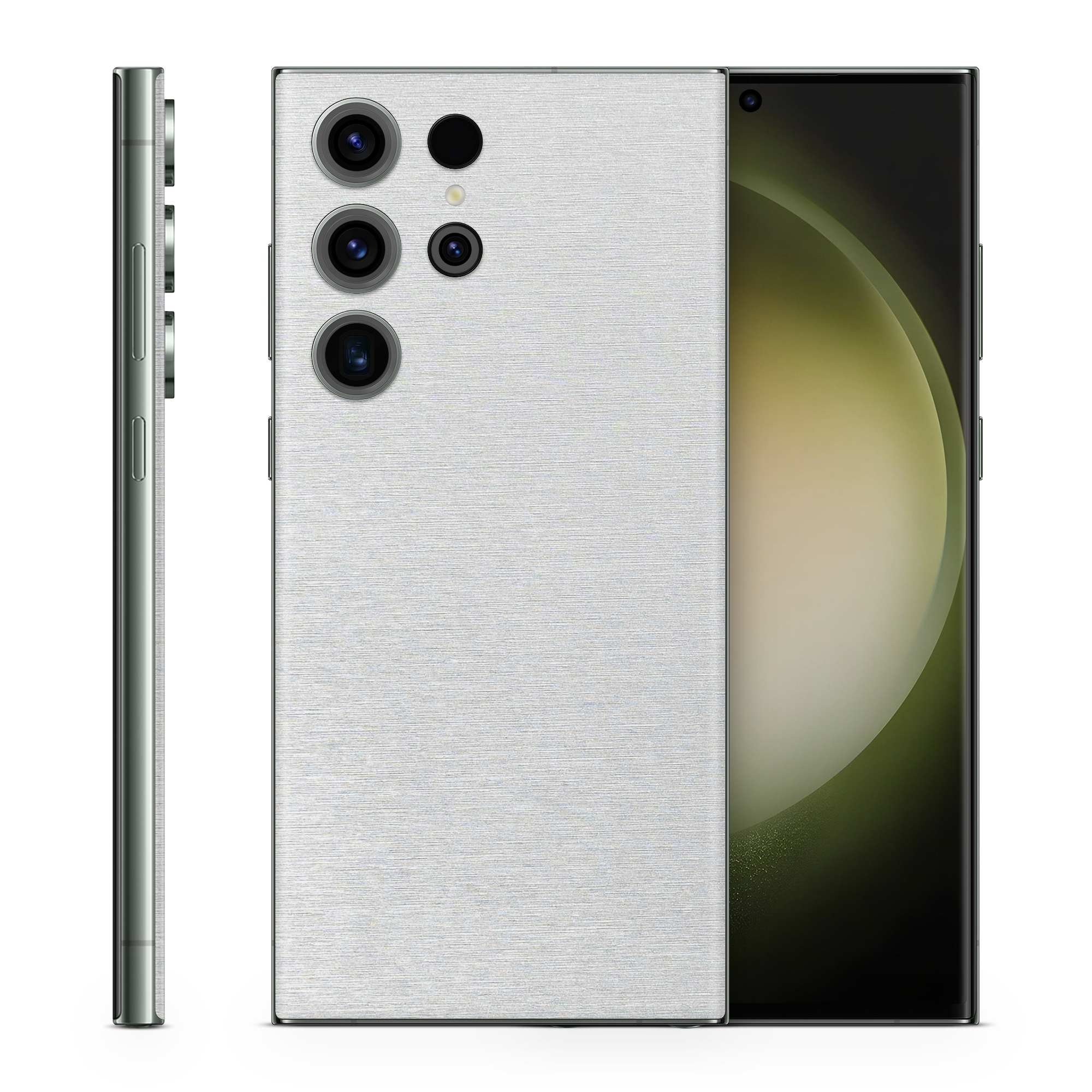 Samsung Galaxy S23 Ultra Essentials Brushed Aluminum Skin Wrap Cover