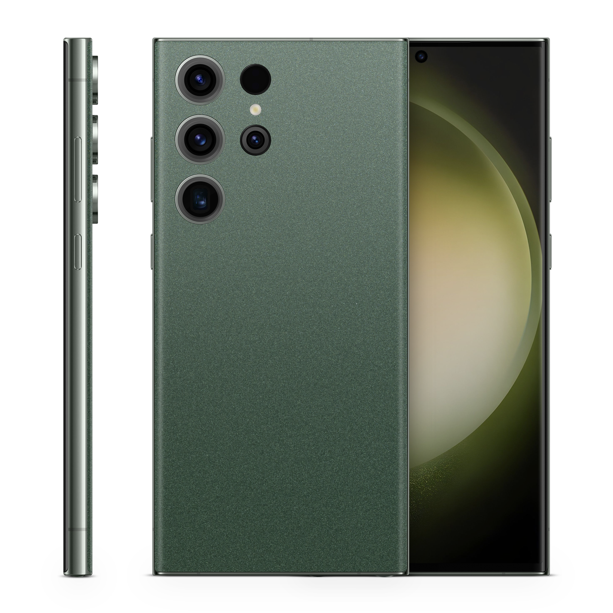 Samsung Galaxy S23 Ultra Essentials Matte Green Metallic Skin Wrap Cover