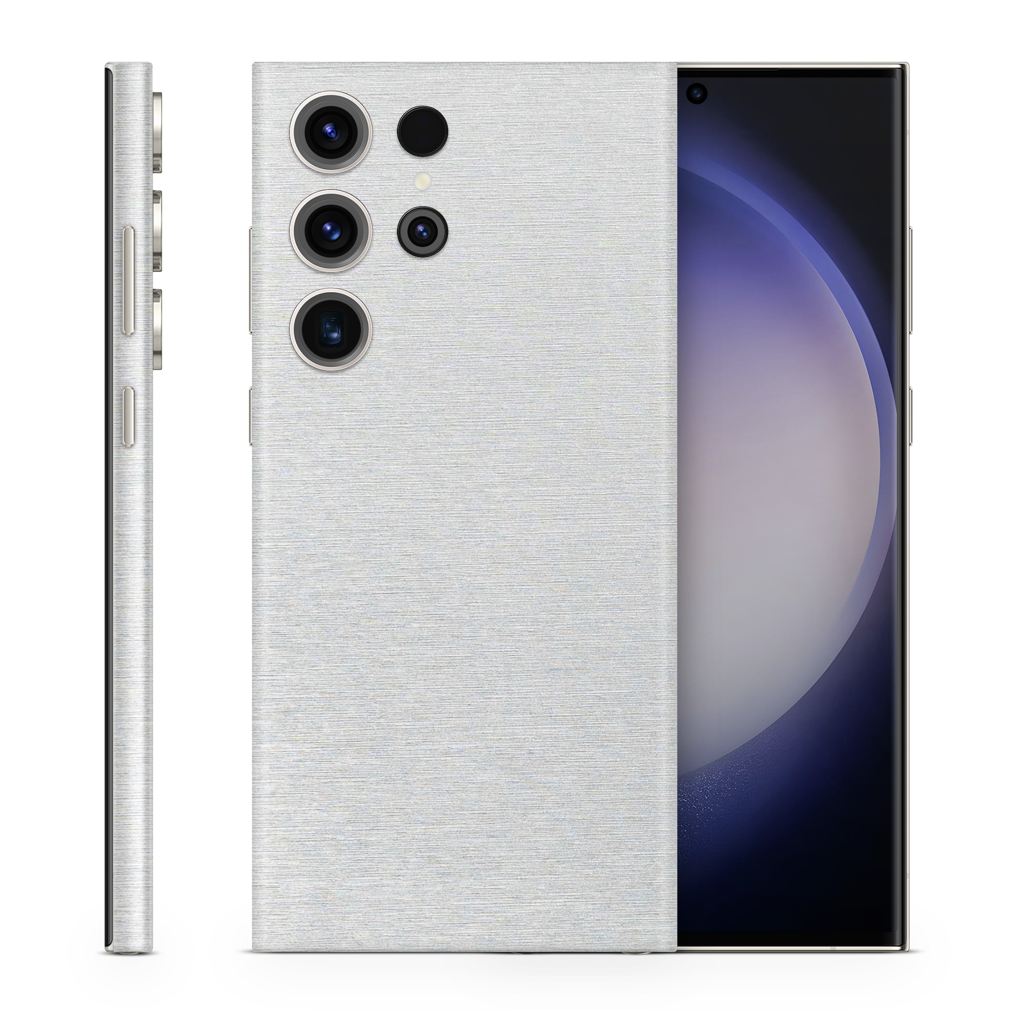 Samsung Galaxy S23 Ultra Professional Brushed Aluminum Skin Wrap Cover