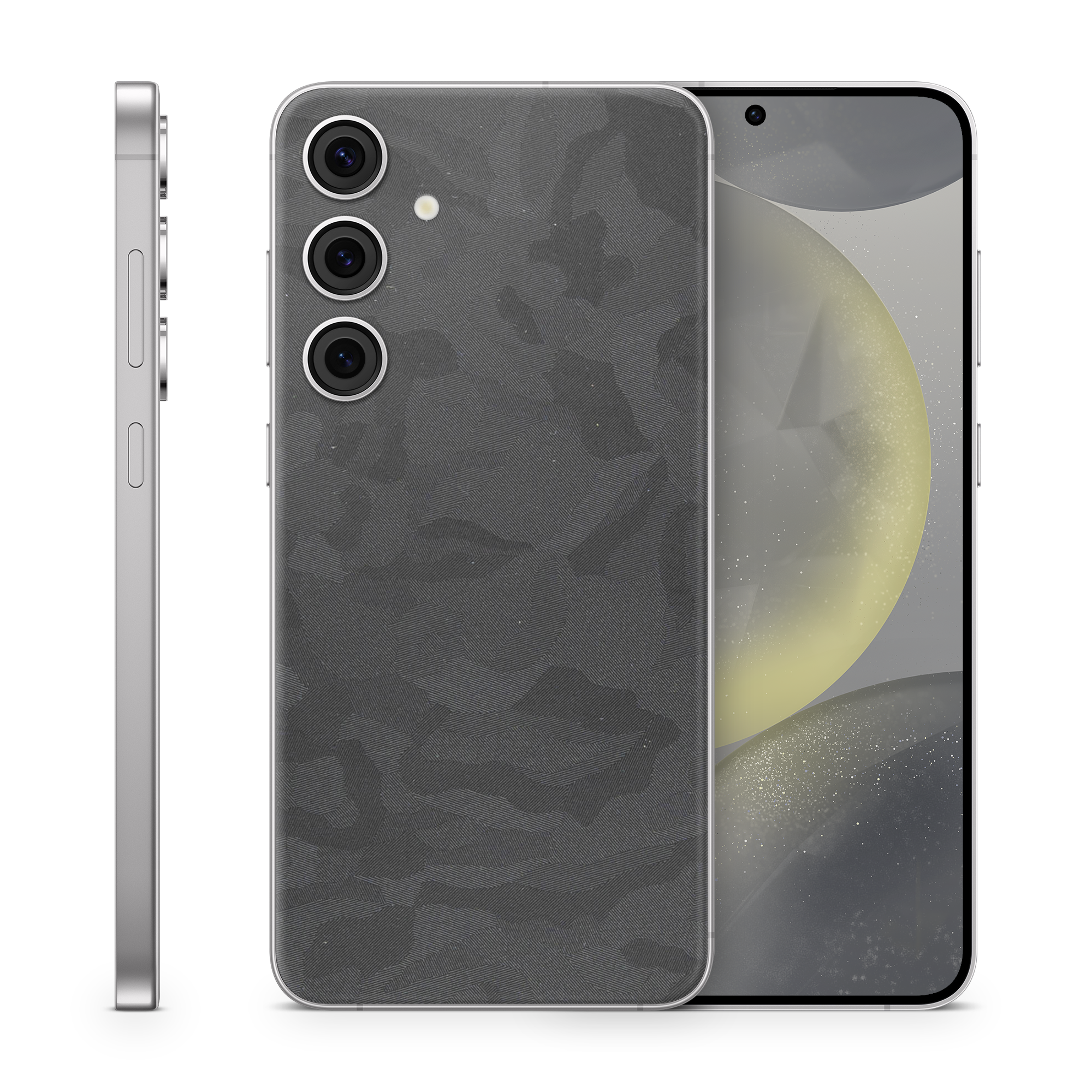 Samsung Galaxy S24 Essentials Black Camo Skin Wrap Cover
