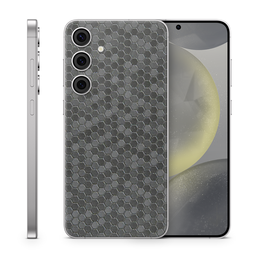 Samsung Galaxy S24 Essentials Black Honeycomb Skin Wrap Cover
