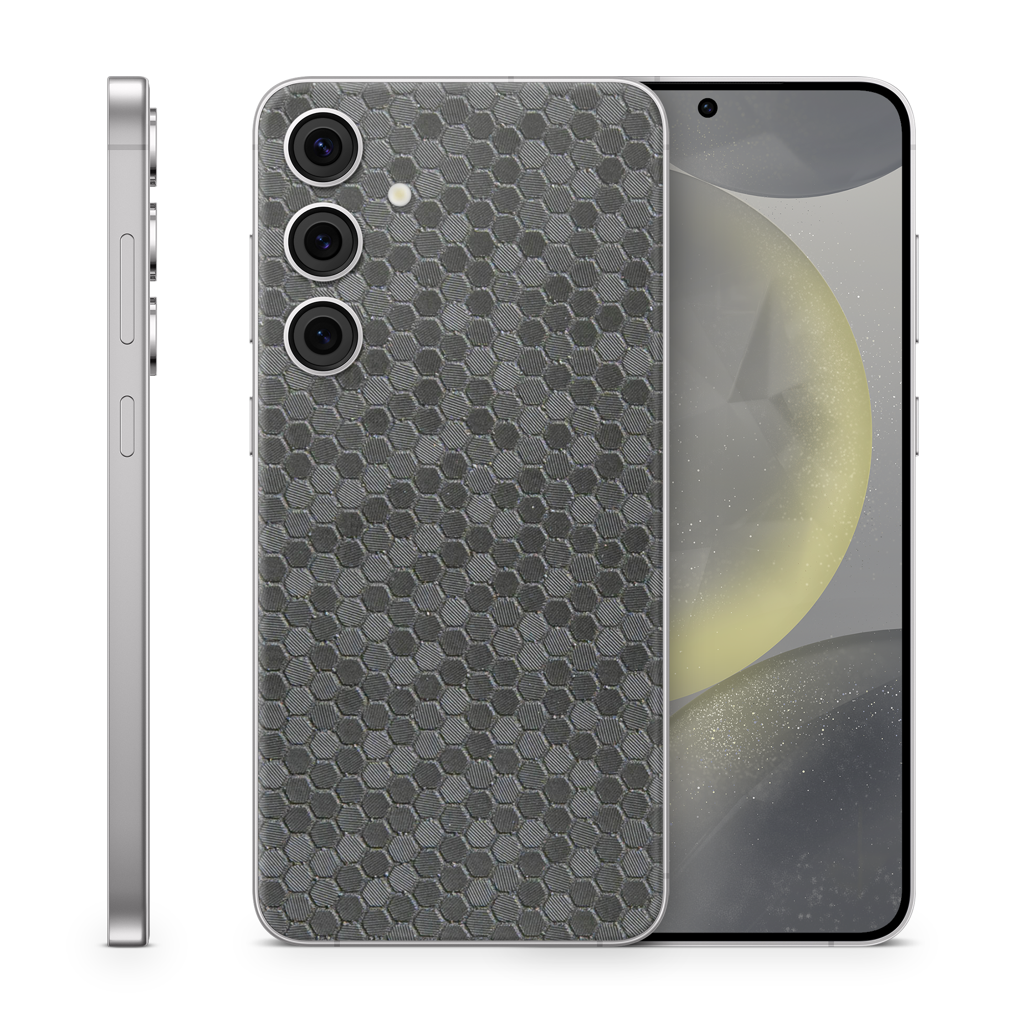 Samsung Galaxy S24 Essentials Black Honeycomb Skin Wrap Cover