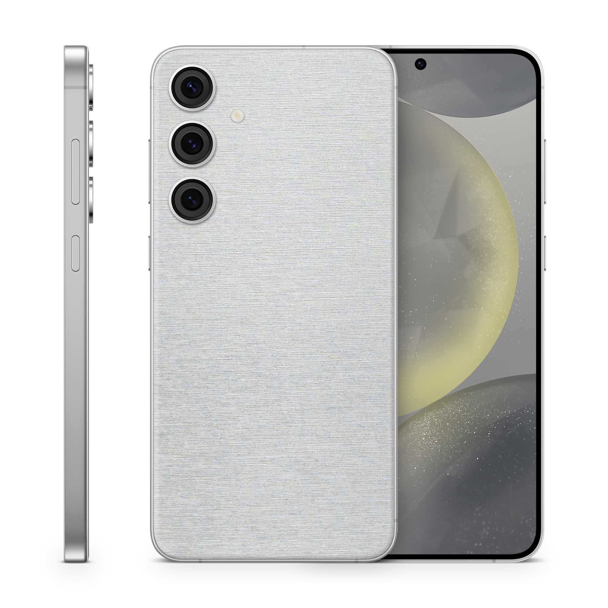 Samsung Galaxy S24 Essentials Brushed Aluminum Skin Wrap Cover