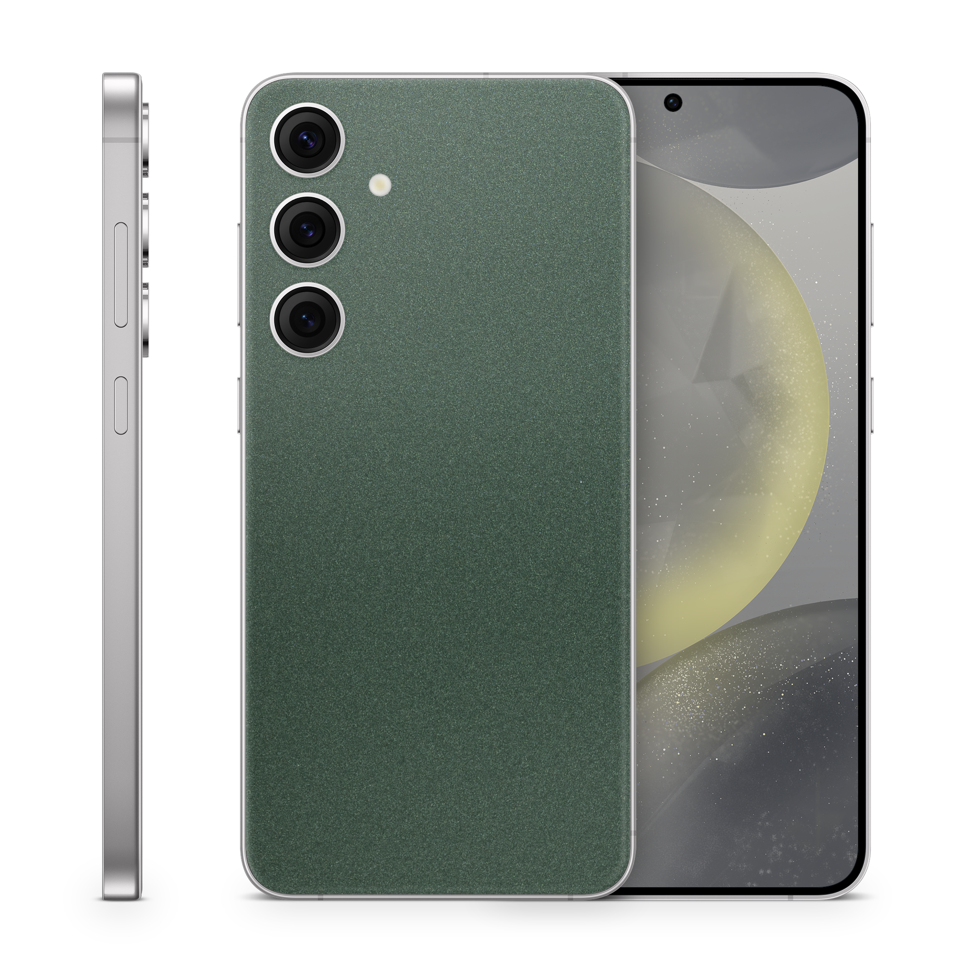Samsung Galaxy S24 Essentials Matte Green Metallic Skin Wrap Cover