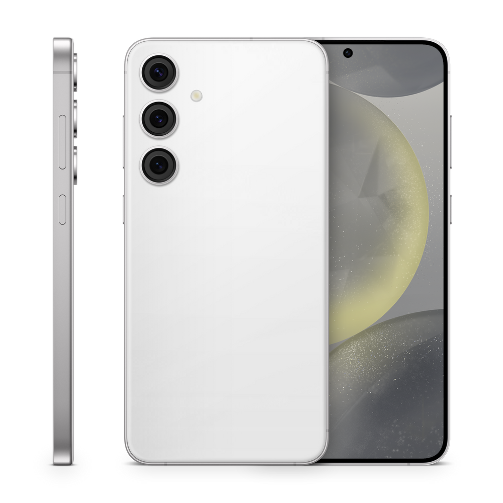 Samsung Galaxy S24 Essentials Satin White Skin Wrap Cover