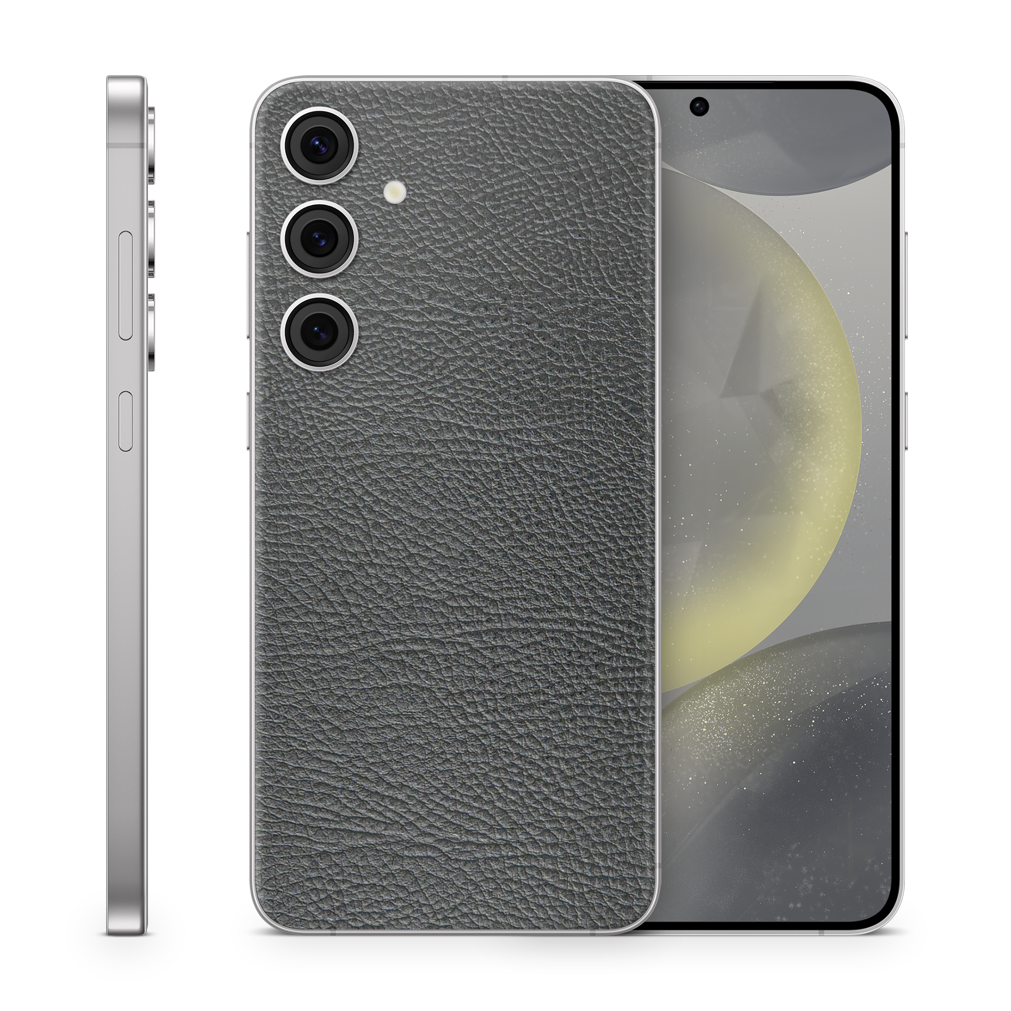 Samsung Galaxy S24 Plus Essentials Black Leather Skin Wrap Cover