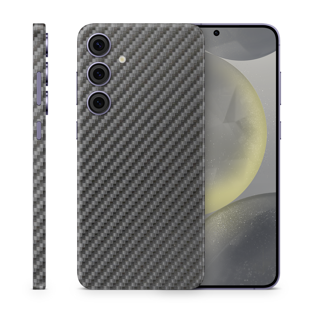 Samsung Galaxy S24 Professional Black Carbon Fiber Skin Wrap Cover