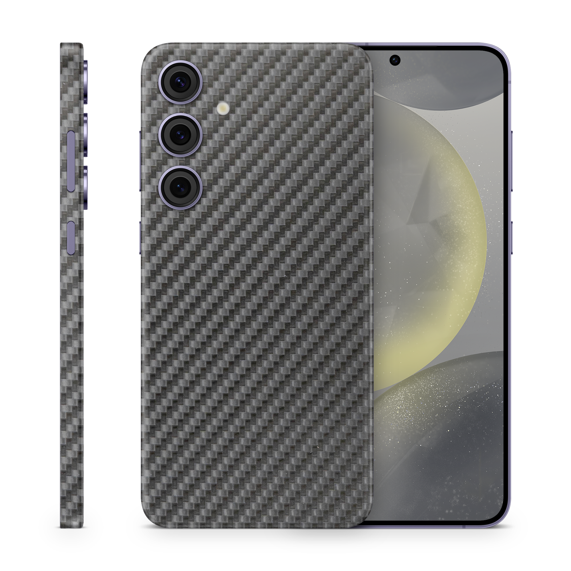 Samsung Galaxy S24 Professional Black Carbon Fiber Skin Wrap Cover