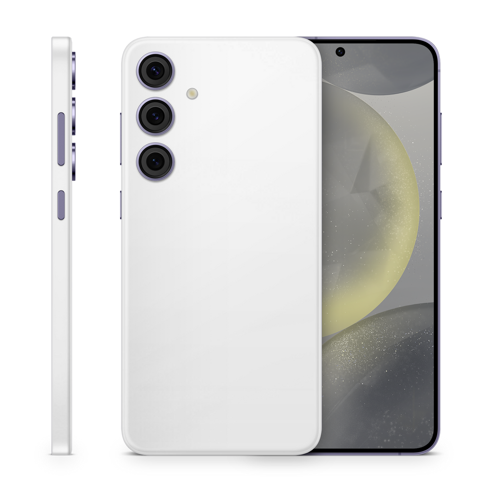 Samsung Galaxy S24 Professional Satin White Skin Wrap Cover