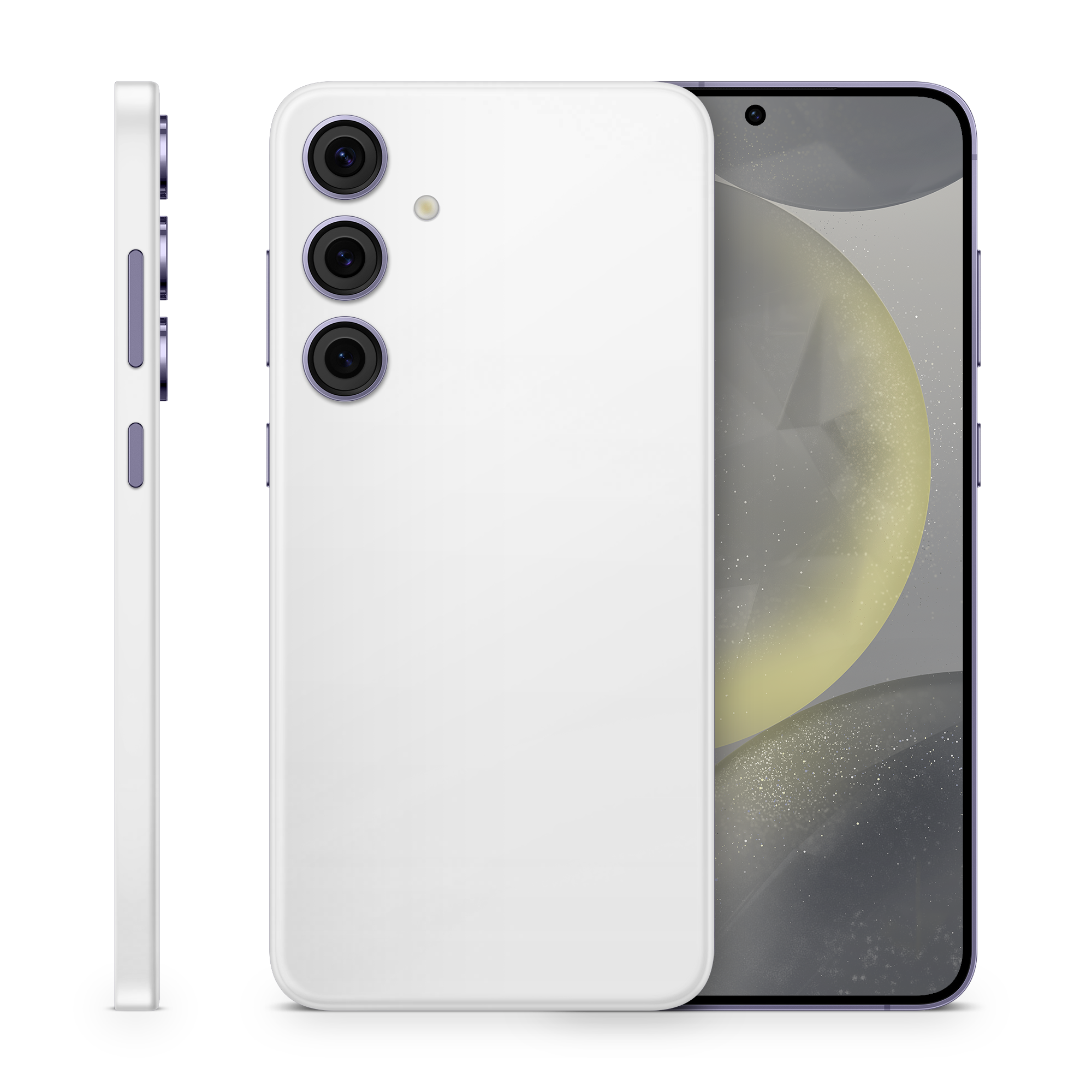 Samsung Galaxy S24 Professional Satin White Skin Wrap Cover