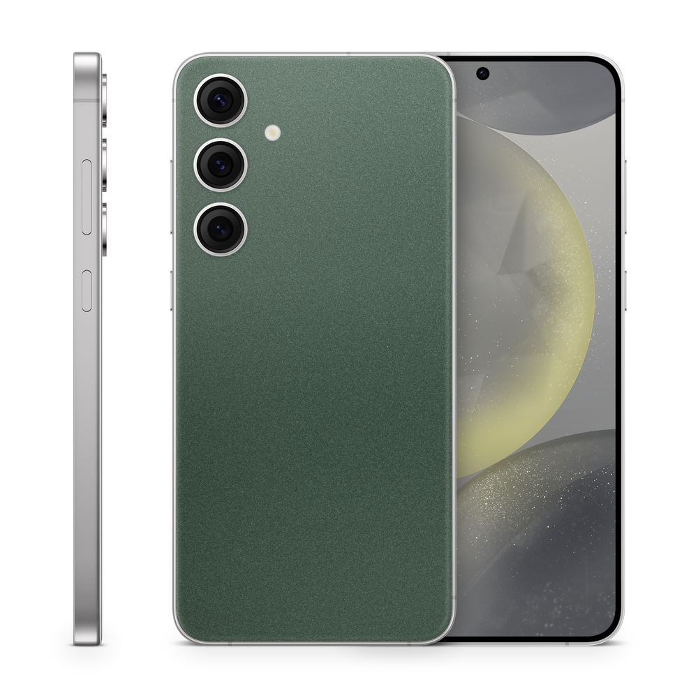 Samsung Galaxy S24+ Essentials Matte Green Metallic Skin Wrap Cover