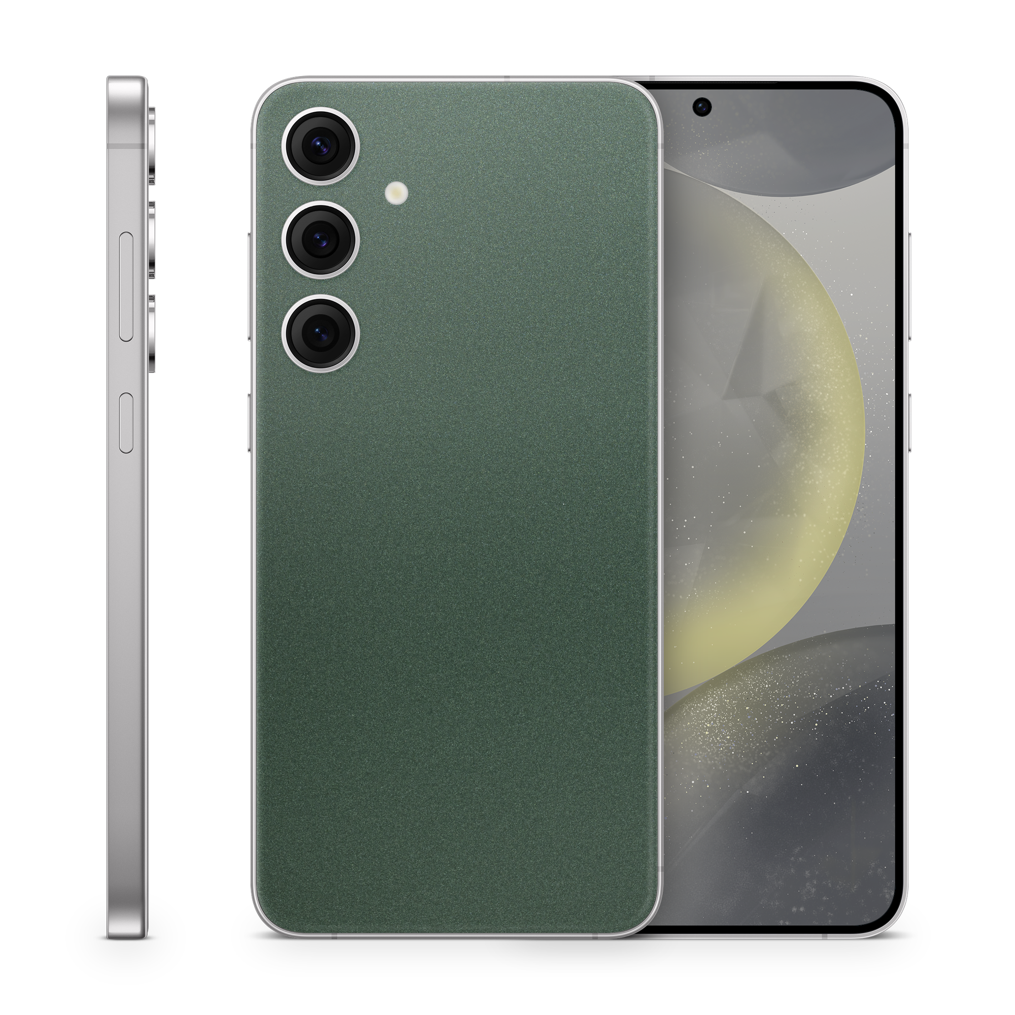 Samsung Galaxy S24+ Essentials Matte Green Metallic Skin Wrap Cover