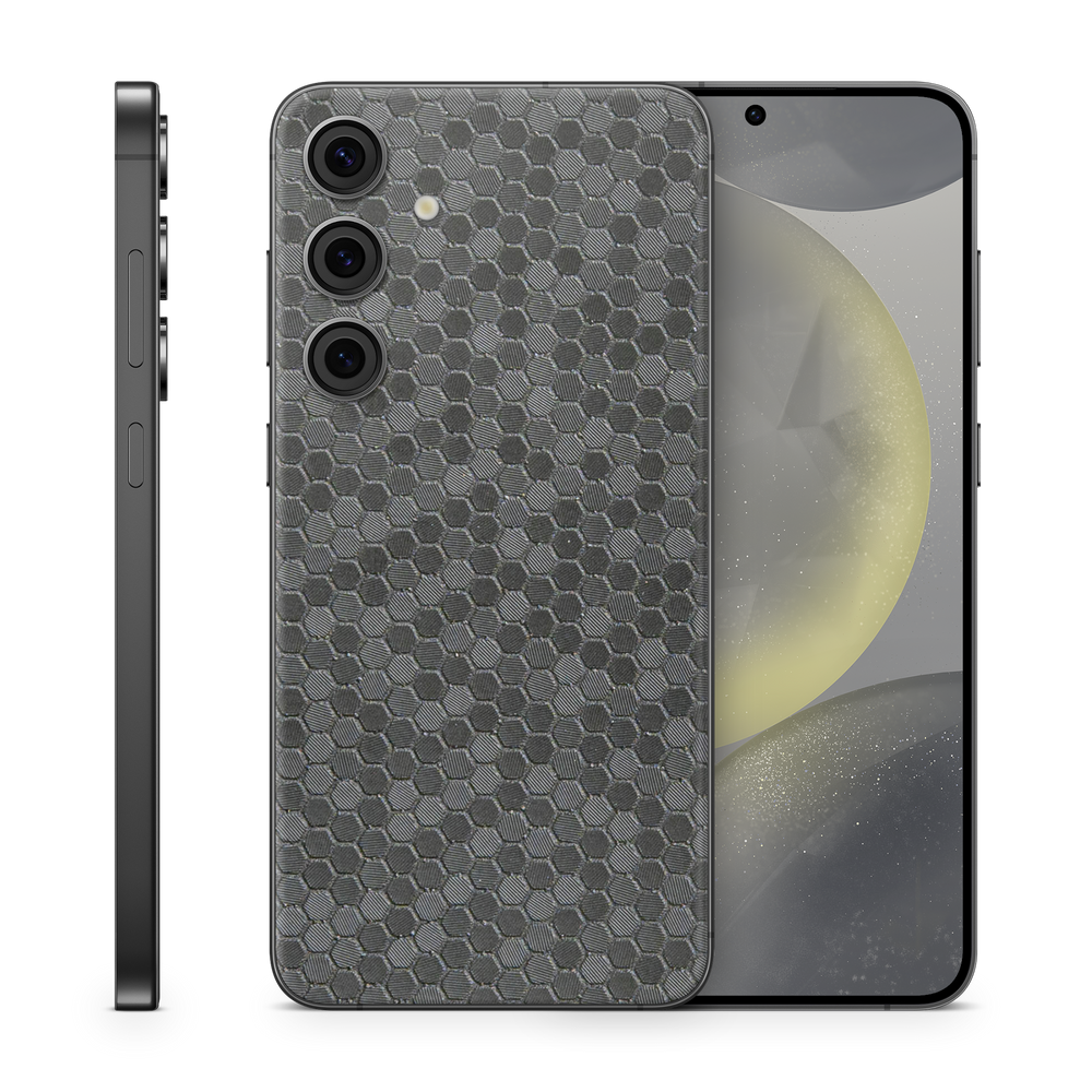 Samsung Galaxy S25 Essentials Black Honeycomb Skin Wrap Cover