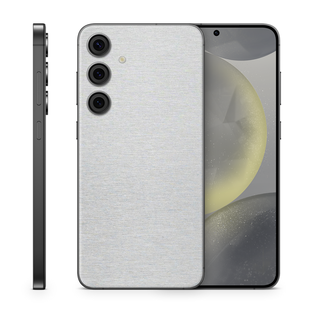 Samsung Galaxy S25 Essentials Brushed Aluminum Skin Wrap Cover