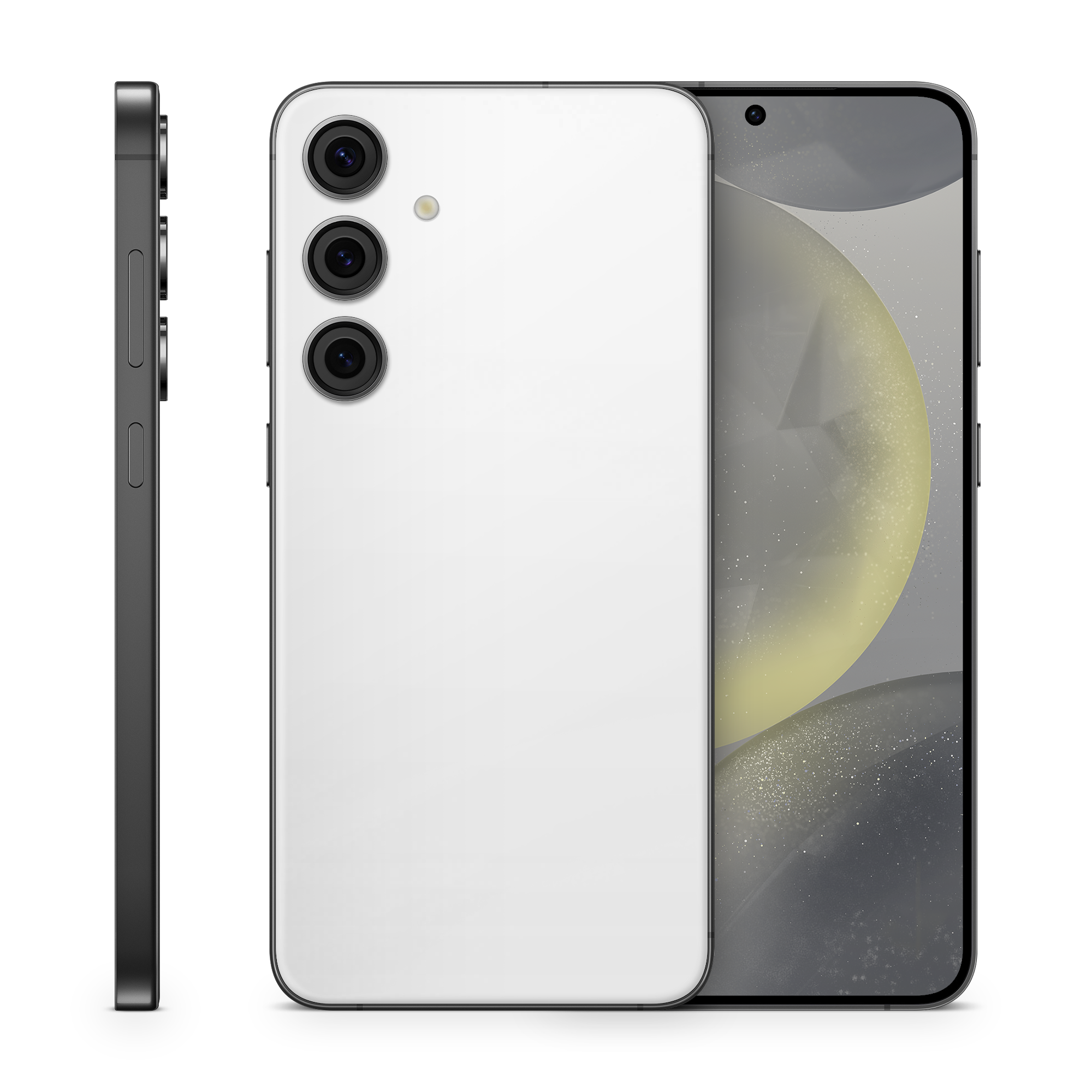 Samsung Galaxy S25 Essentials Satin White Skin Wrap Cover