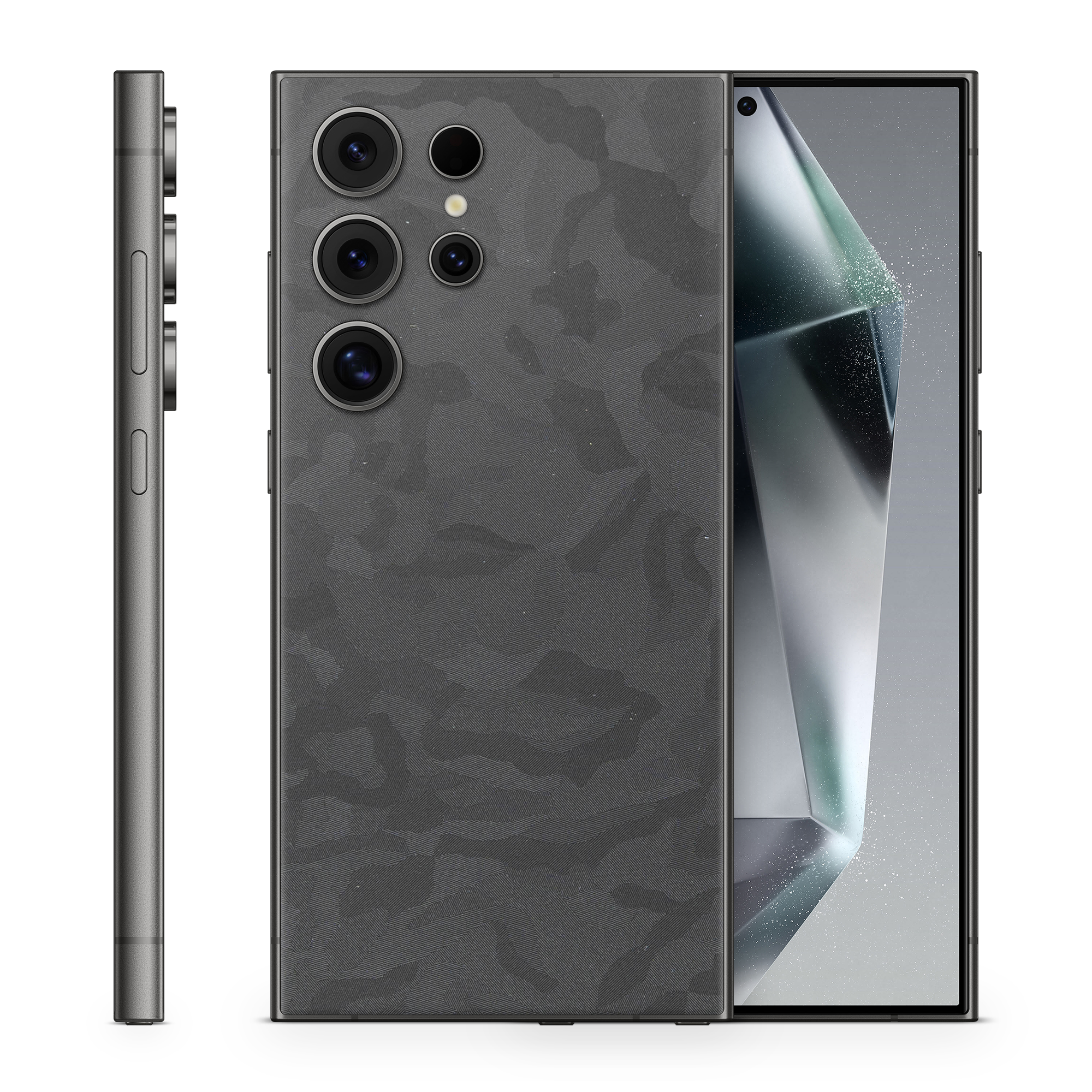 Samsung Galaxy S25 Ultra Essentials Black Camo Skin Wrap Cover