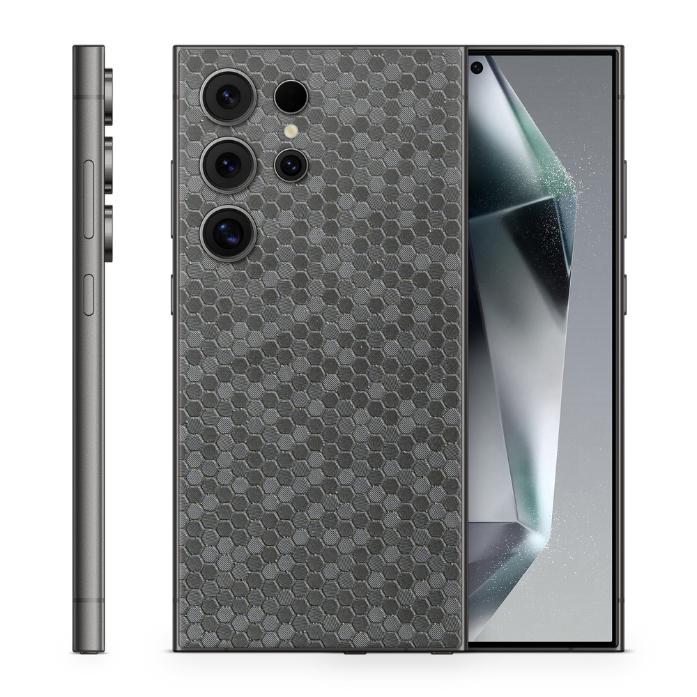 Samsung Galaxy S25 Ultra Essentials Black Honeycomb Skin Wrap Cover