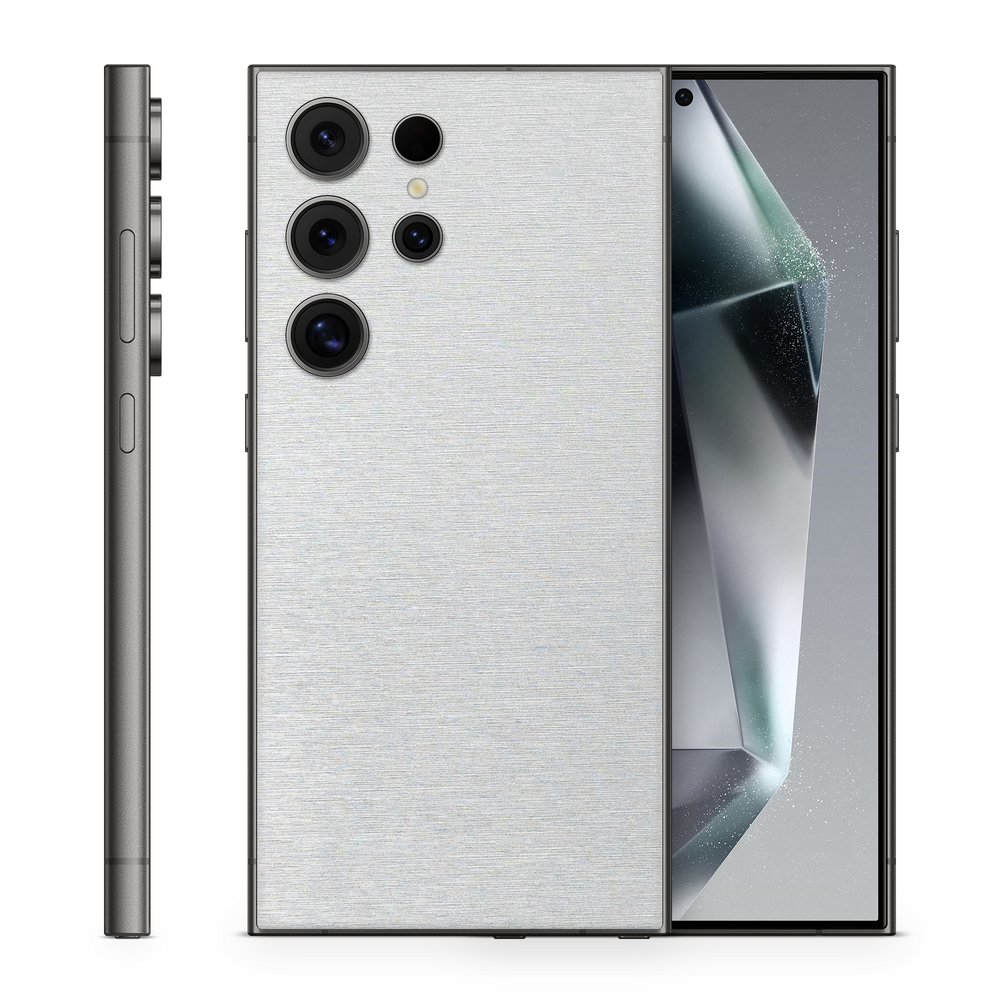 Samsung Galaxy S25 Ultra Essentials Brushed Aluminum Skin Wrap Cover