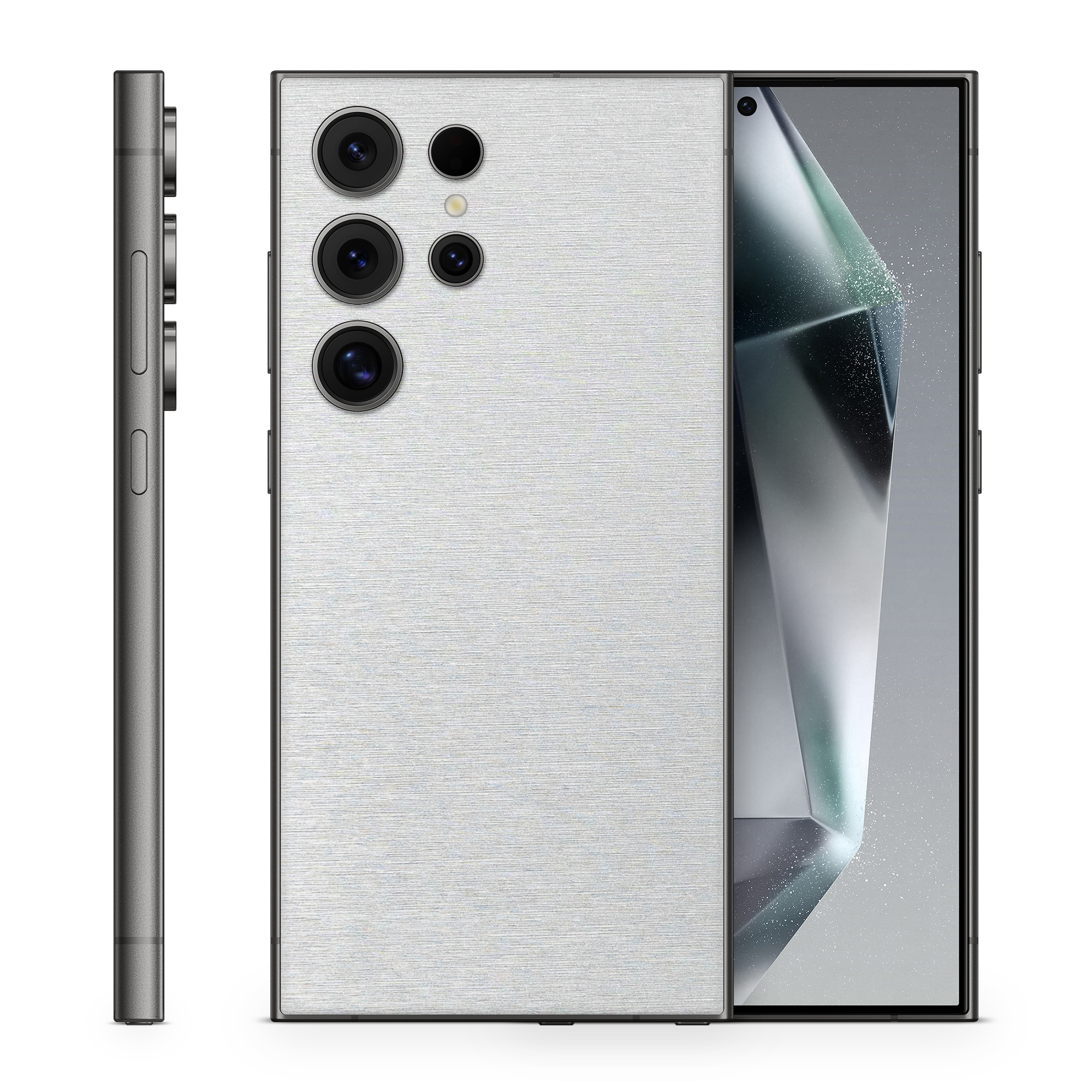 Samsung Galaxy S25 Ultra Essentials Brushed Aluminum Skin Wrap Cover
