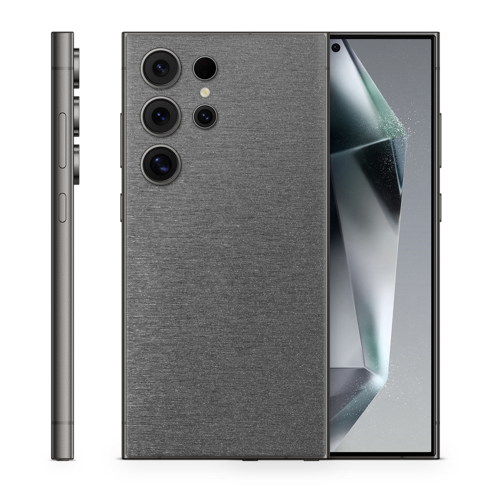 Samsung Galaxy S25 Ultra Essentials Brushed Black Skin Wrap Cover