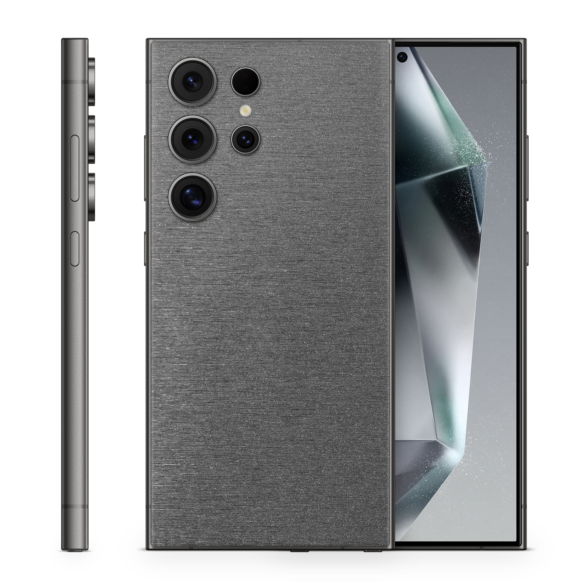 Samsung Galaxy S25 Ultra Essentials Brushed Black Skin Wrap Cover