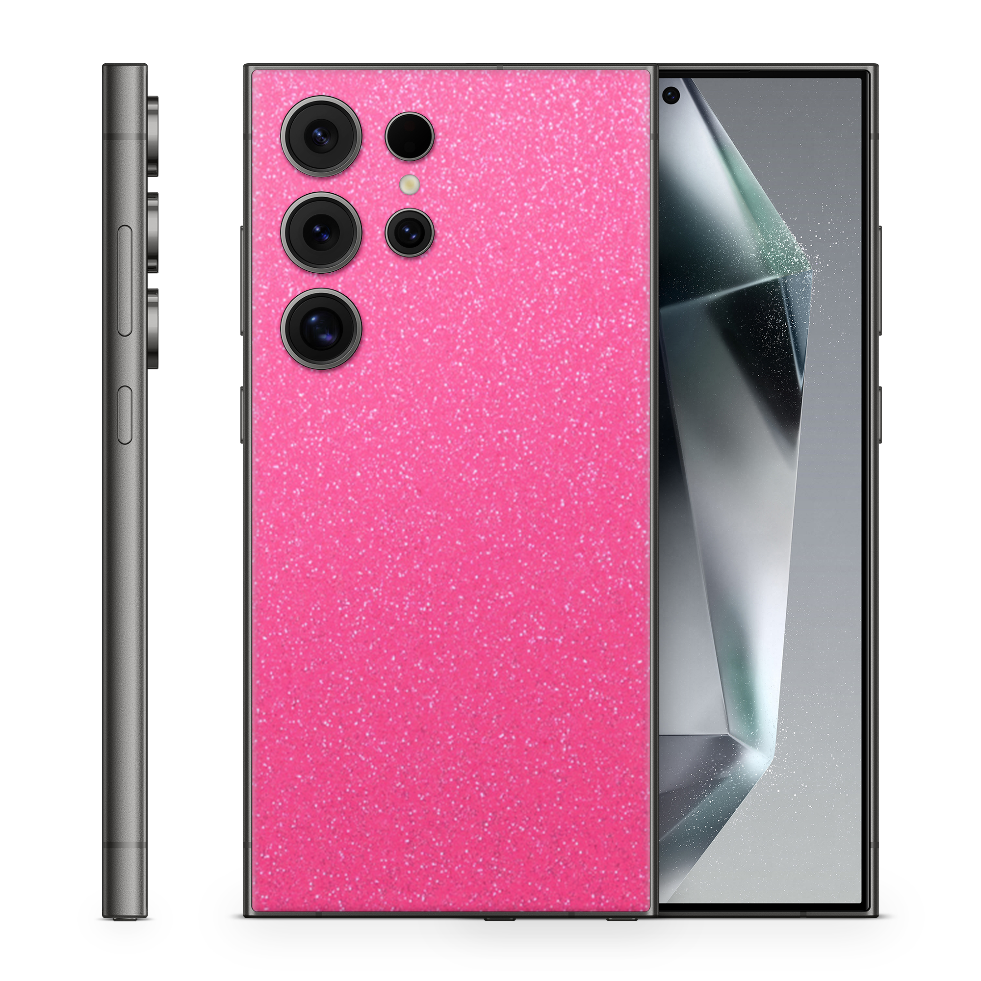 Samsung Galaxy S25 Ultra Essentials Pink Glitterbomb Skin Wrap Cover