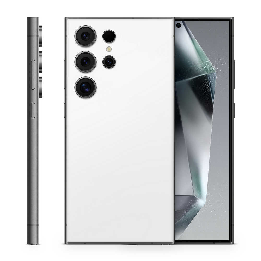 Samsung Galaxy S25 Ultra Essentials Satin White Skin Wrap Cover
