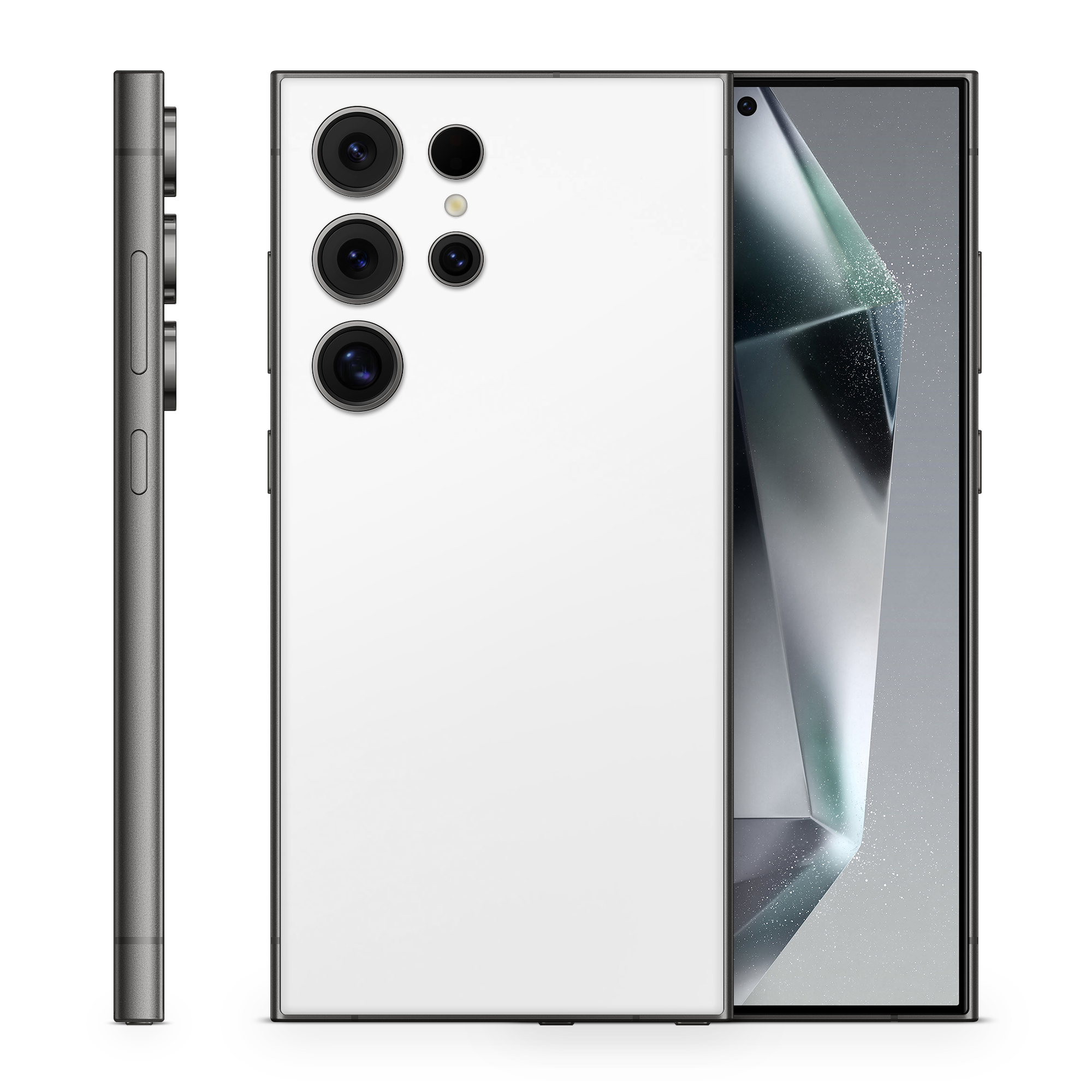 Samsung Galaxy S25 Ultra Essentials Satin White Skin Wrap Cover