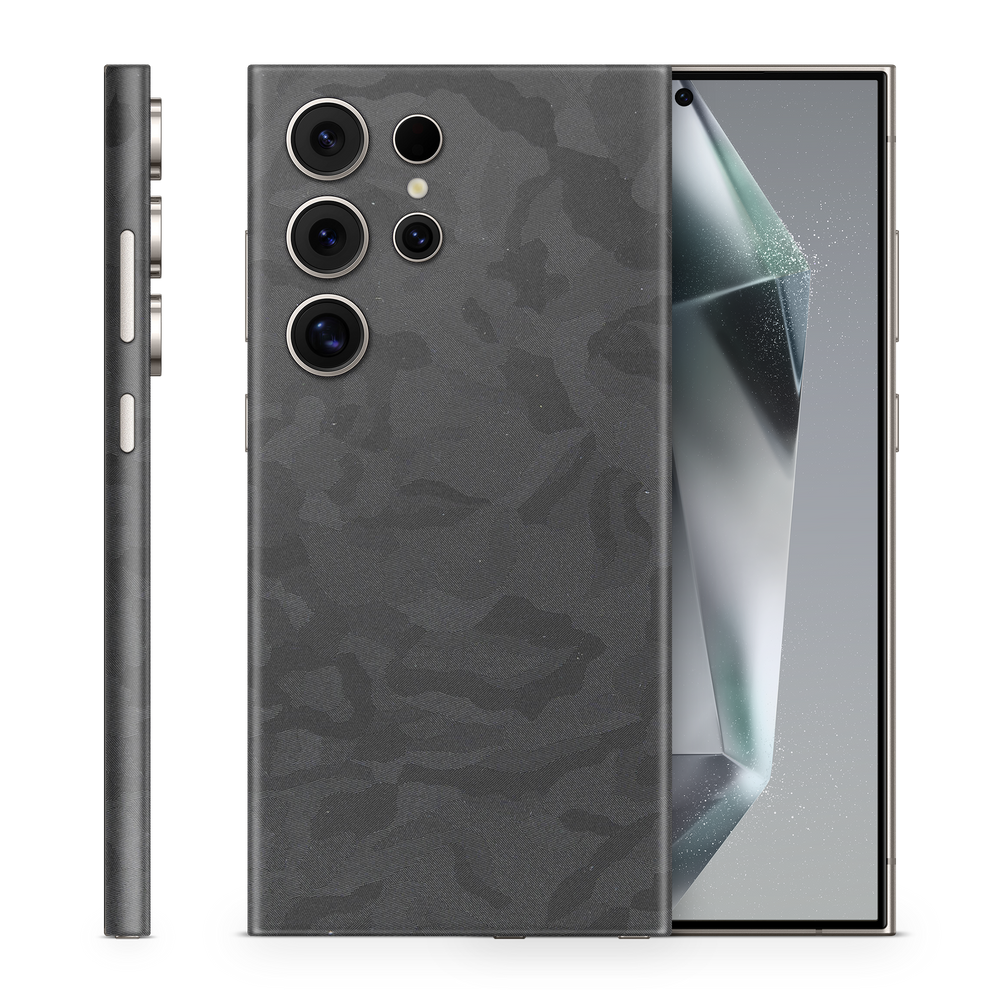 Samsung Galaxy S25 Ultra Professional Black Camo Skin Wrap Cover