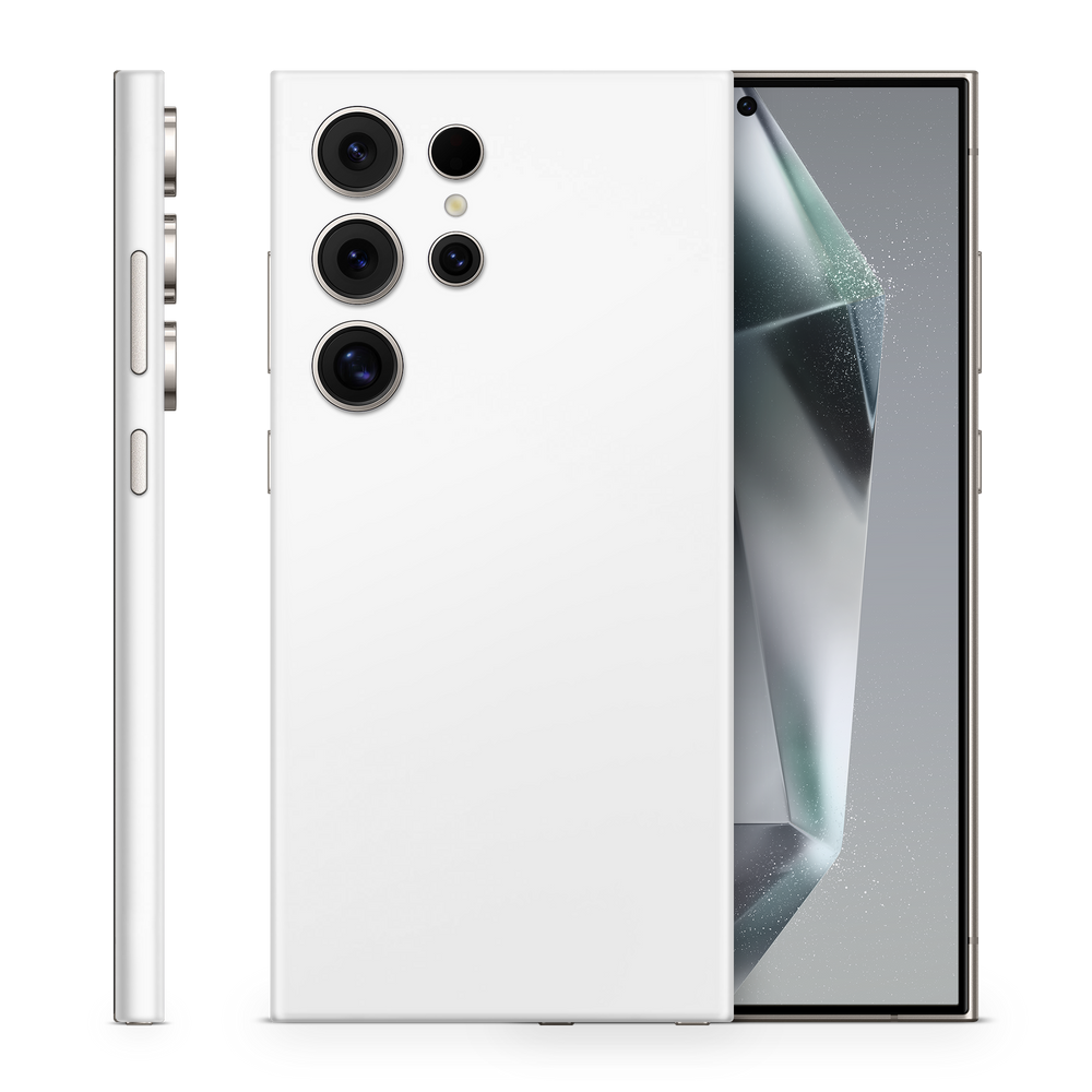 Samsung Galaxy S25 Ultra Professional Satin White Skin Wrap Cover