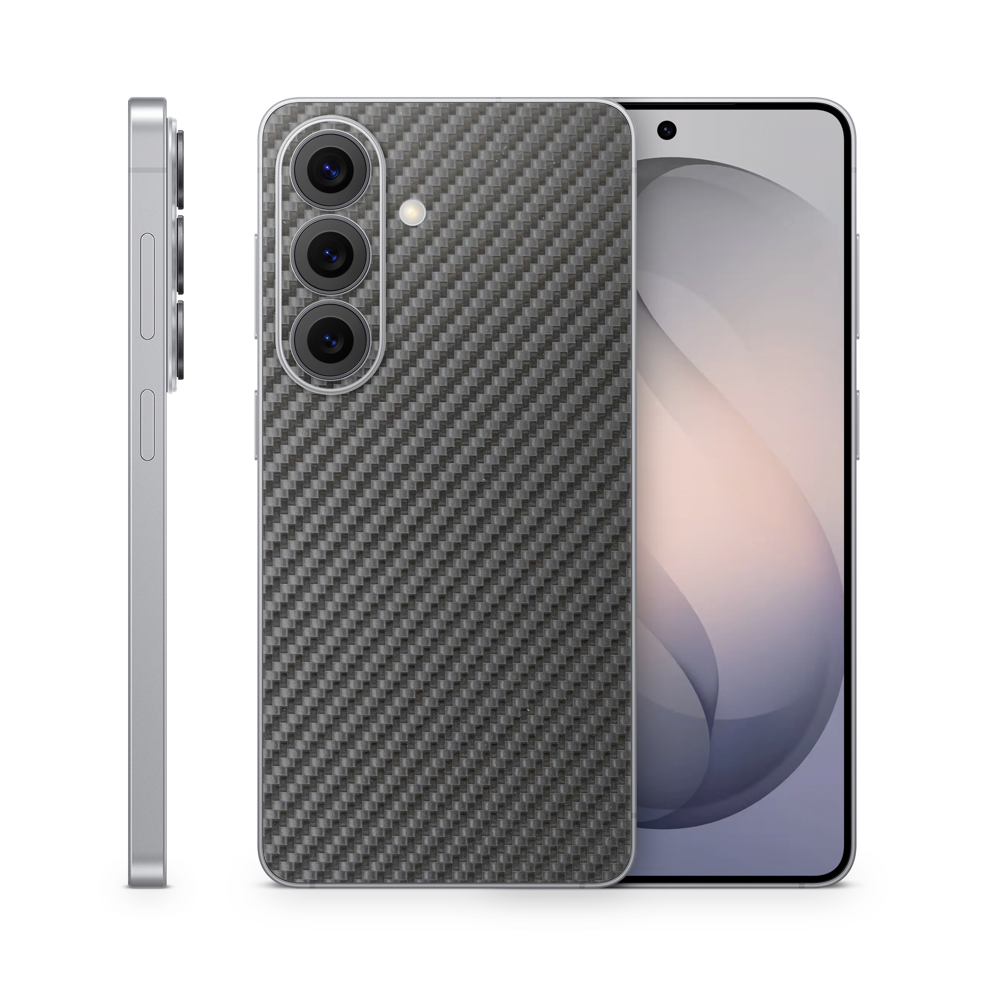 Samsung Galaxy S26 Essentials Black Carbon Fiber Skin Wrap Cover