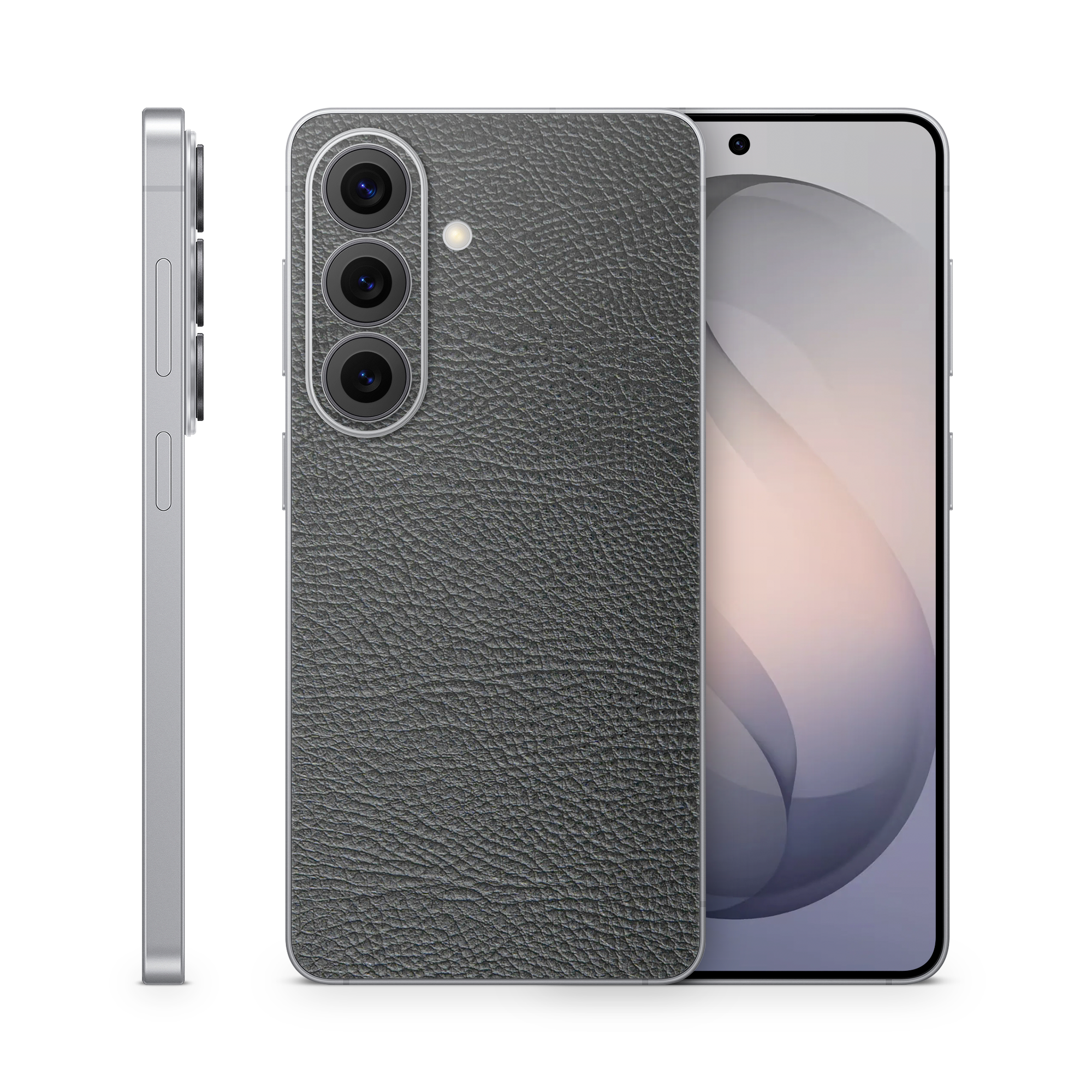 Samsung Galaxy S26 Essentials Black Leather Skin Wrap Cover