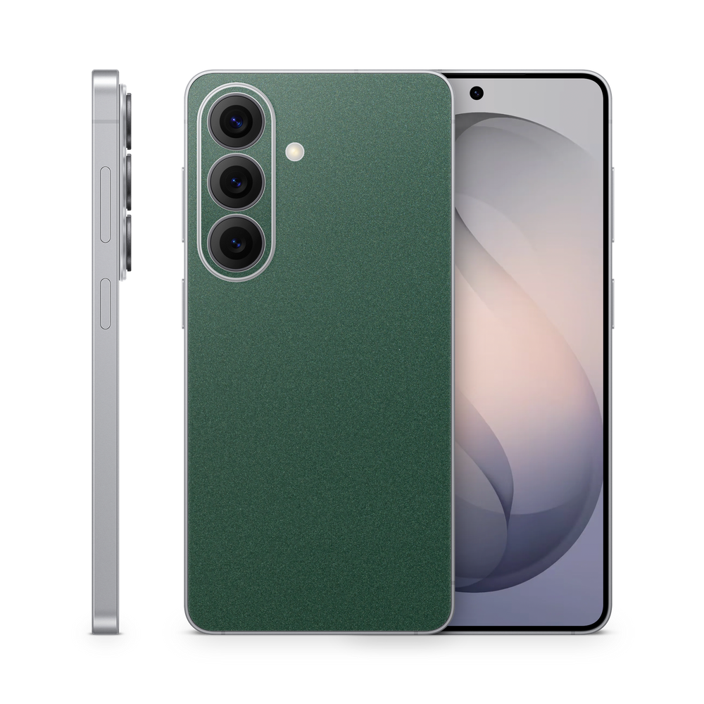 Samsung Galaxy S26 Essentials Matte Green Metallic Skin Wrap Cover