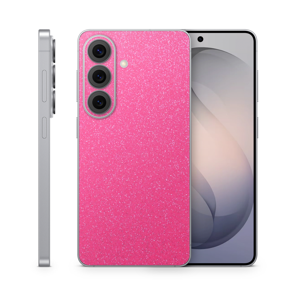Samsung Galaxy S26 Essentials Pink Glitterbomb Skin Wrap Cover