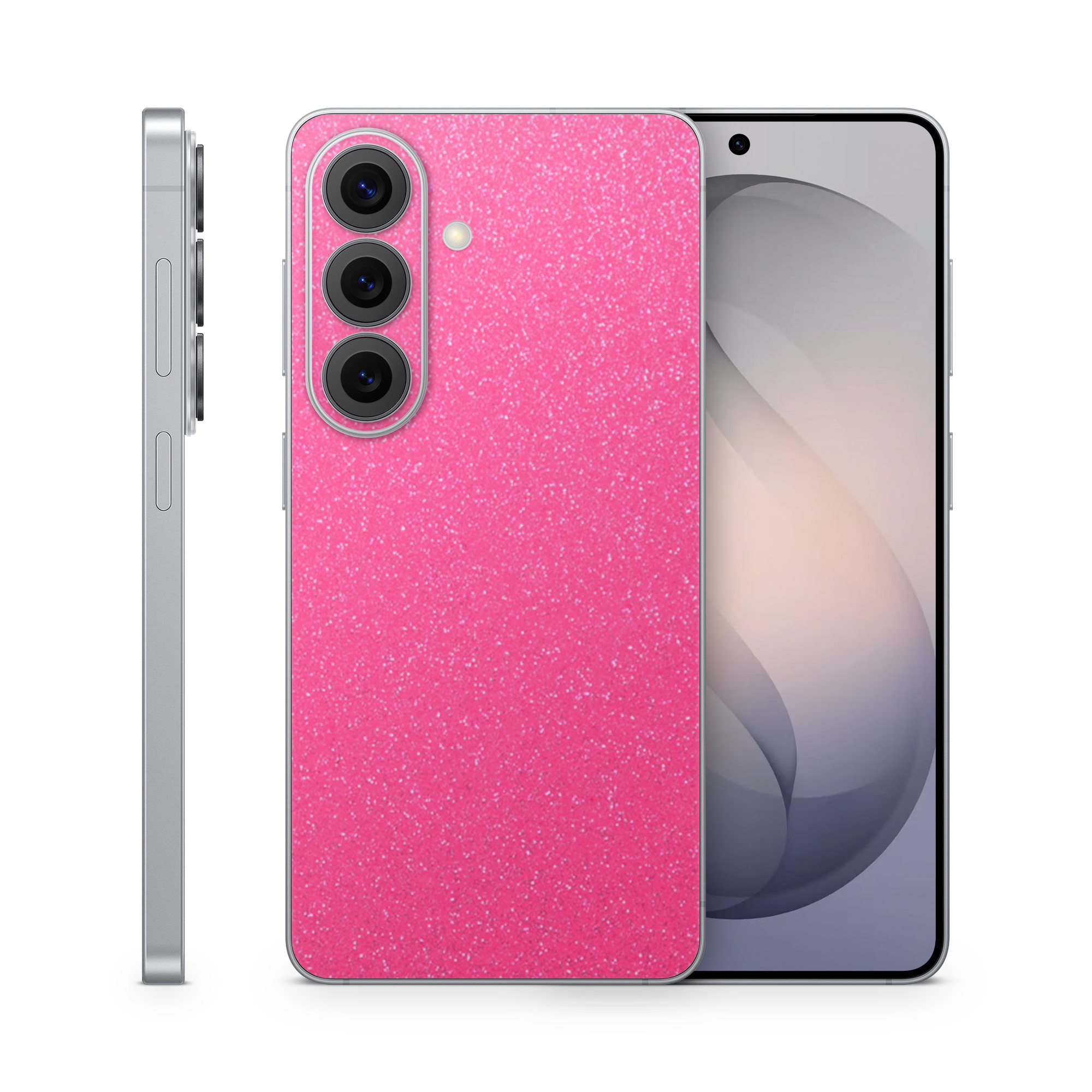 Samsung Galaxy S26 Essentials Pink Glitterbomb Skin Wrap Cover